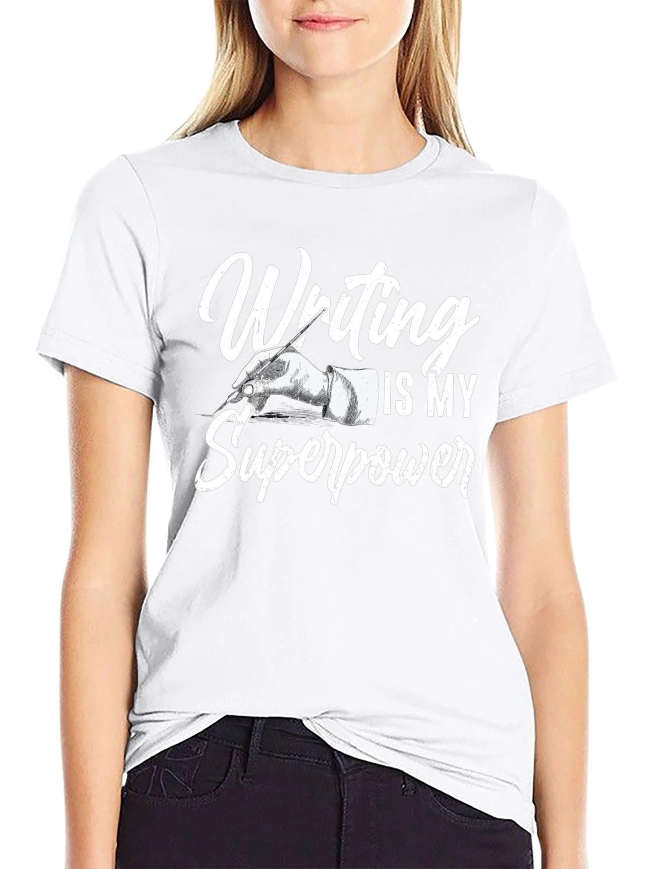 Writing is My Superpower Graphic Tee