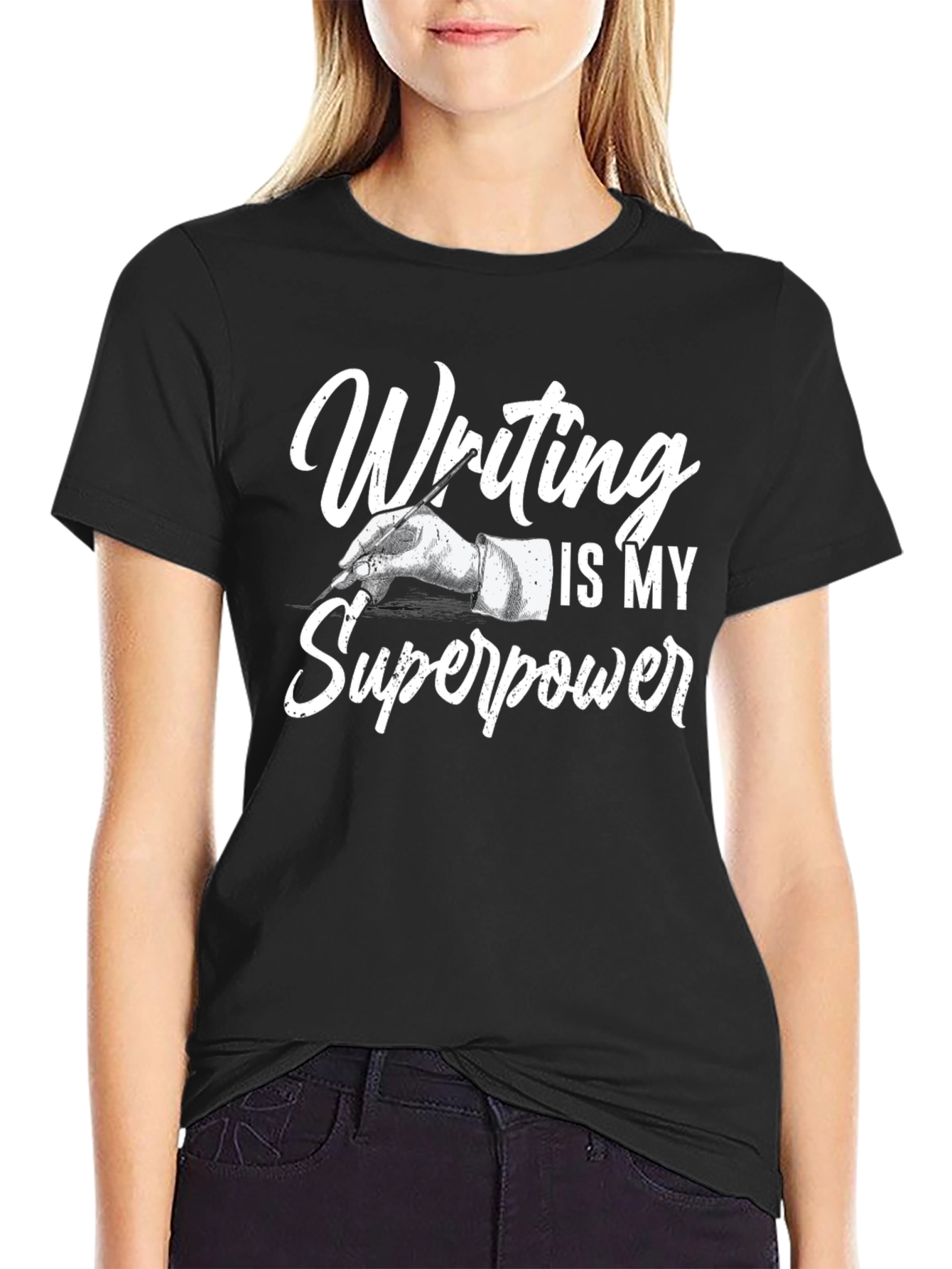 Writing is My Superpower Graphic Tee