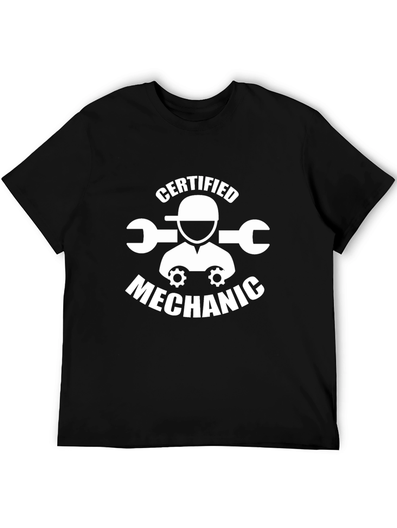 Certified Mechanic T-Shirt - Wrench & Gear Design