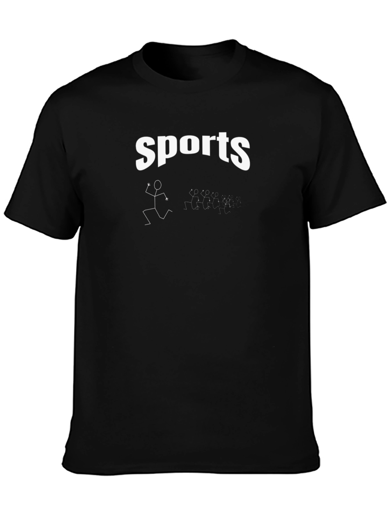 Sports Stick Figure Graphic T-Shirt