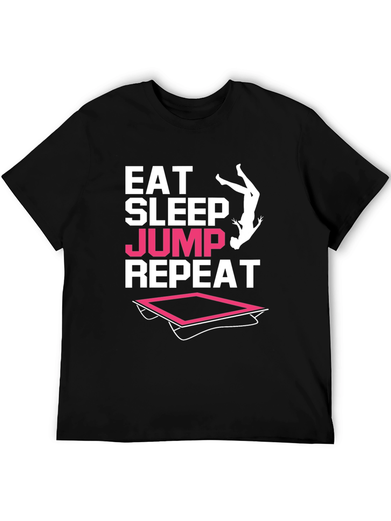 Eat Sleep Jump Repeat Black T-Shirt