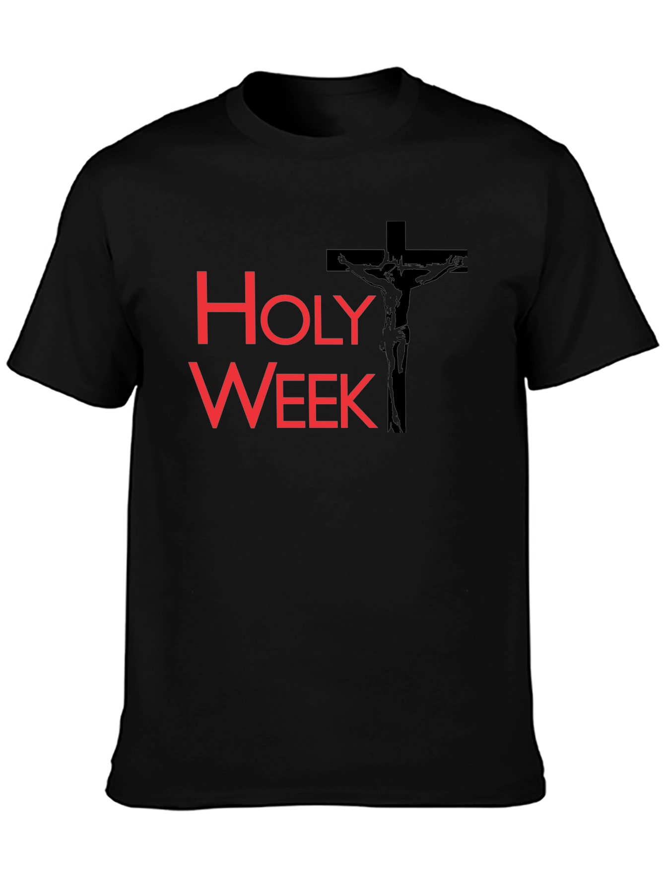Holy Week Graphic T-Shirt - Black Christian Tee