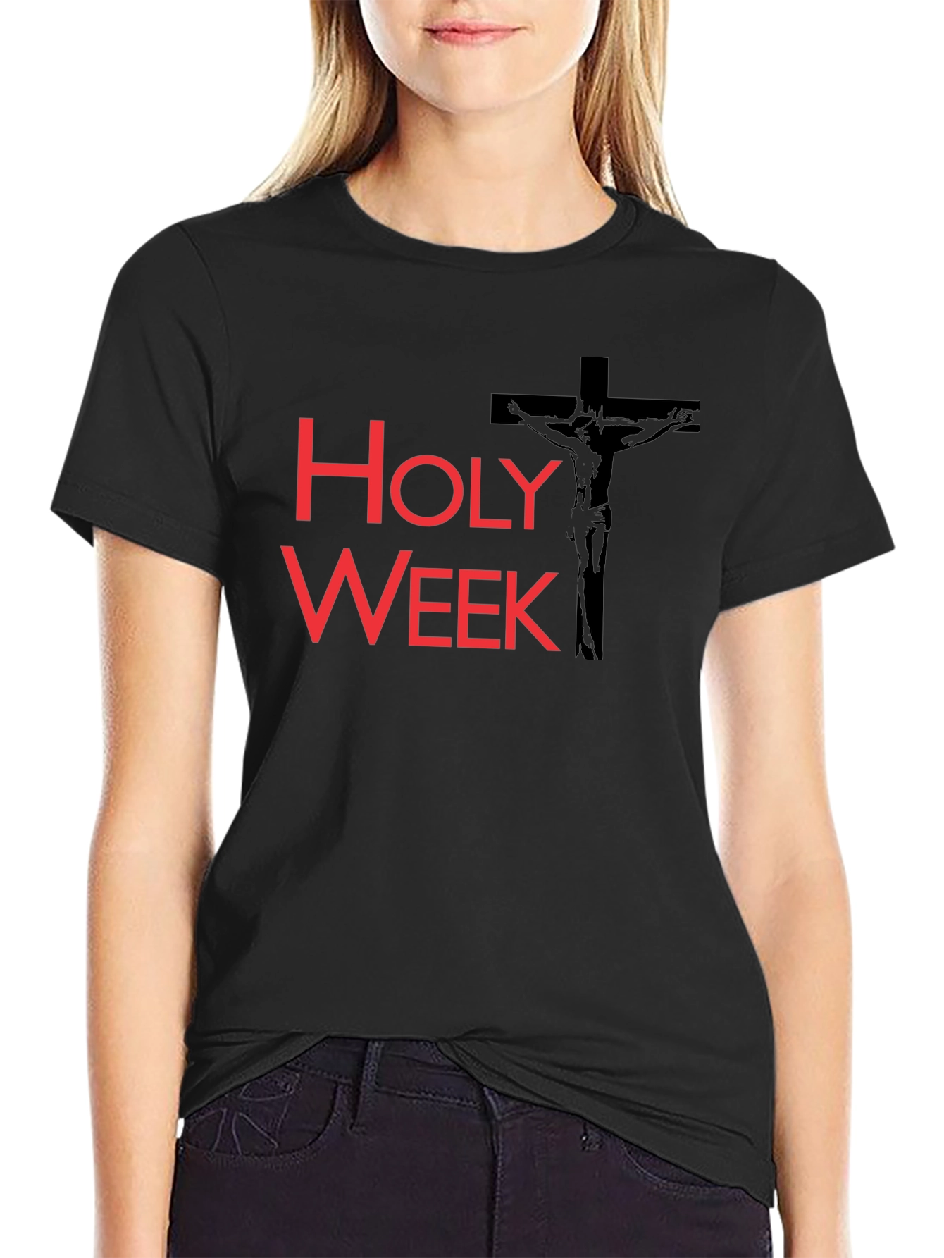 Holy Week Graphic T-Shirt - Black Christian Tee