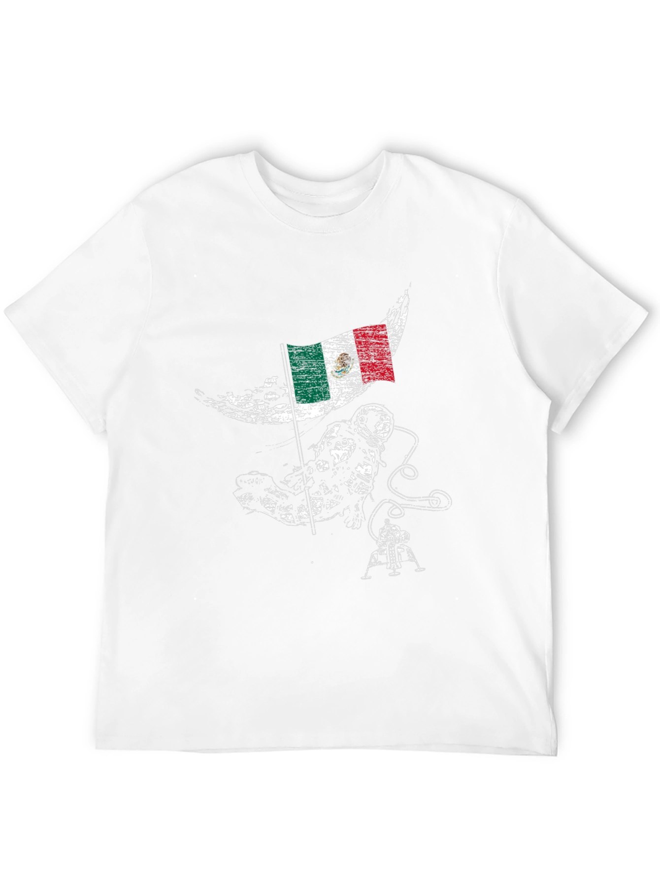 Mexican Astronaut Moon Landing T-Shirt