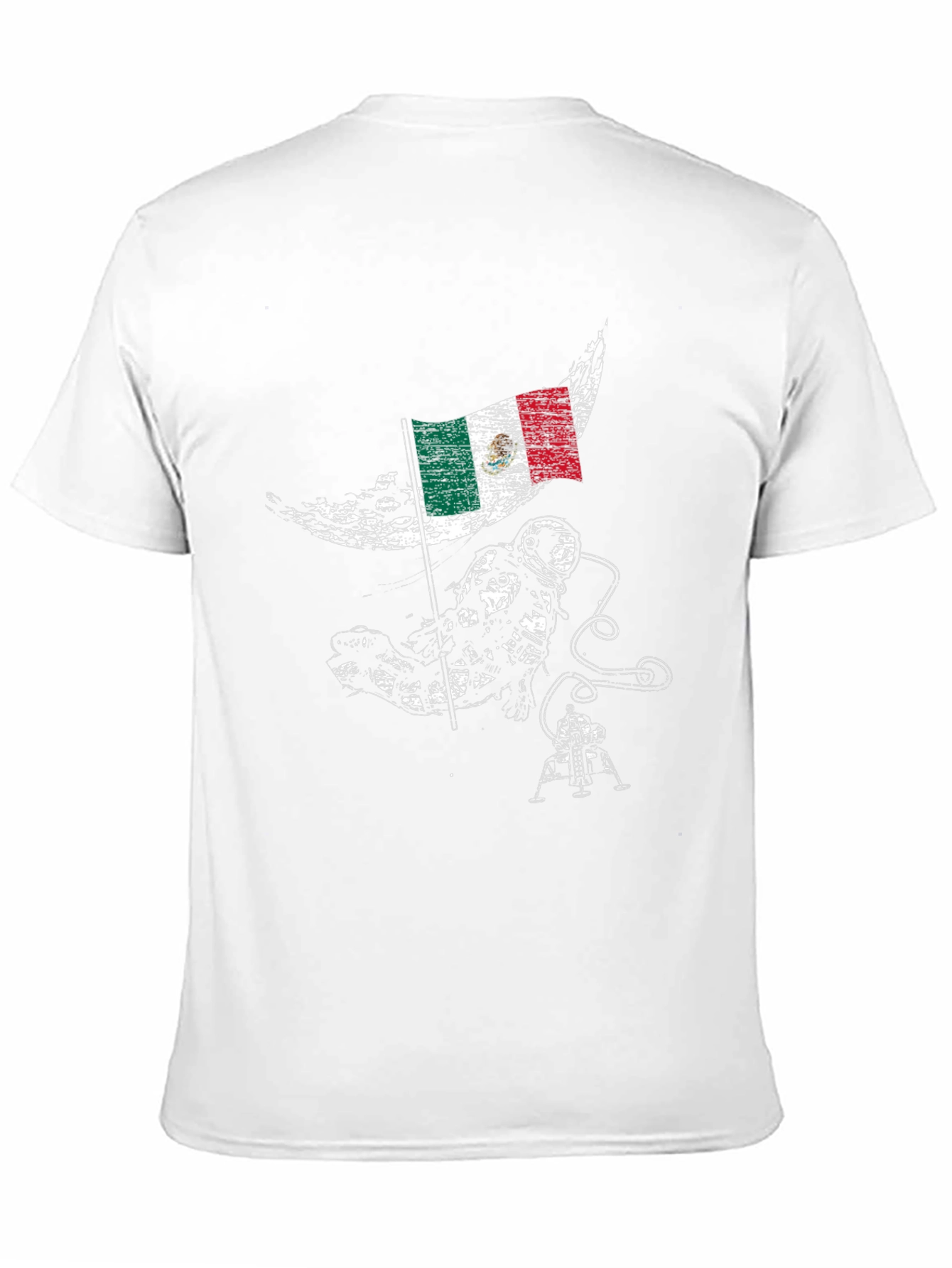 Mexican Astronaut Moon Landing T-Shirt