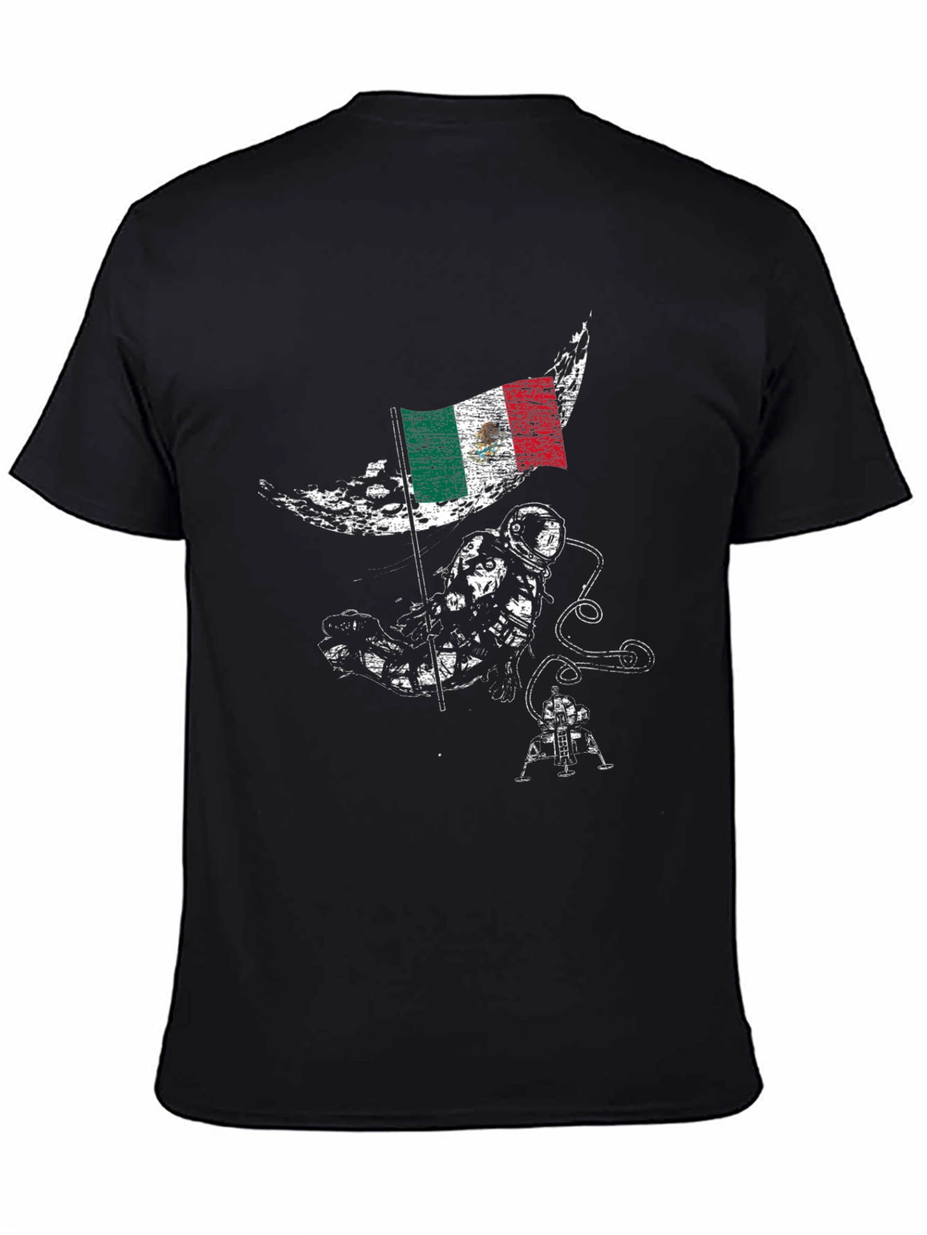 Mexican Astronaut Moon Landing T-Shirt