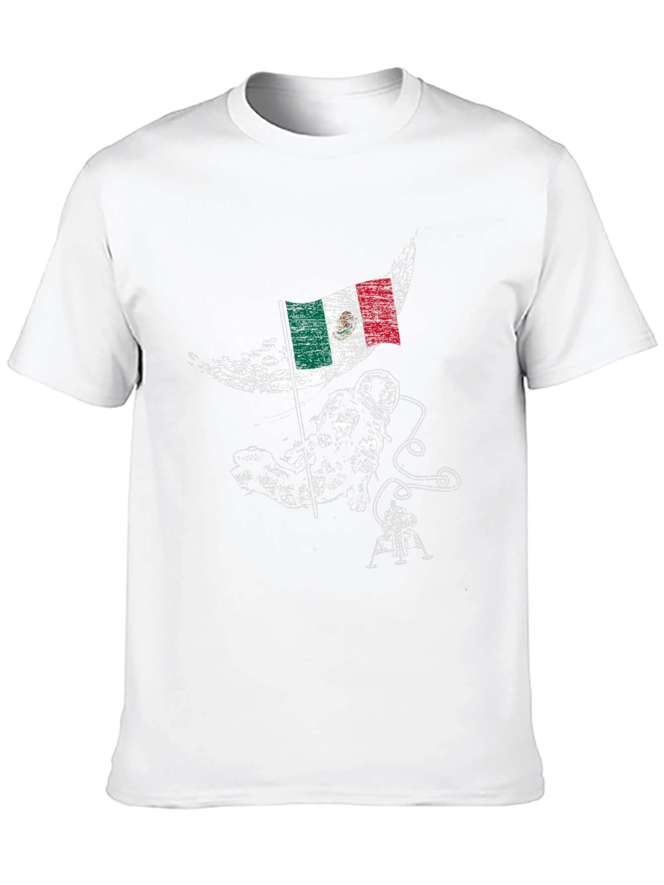 Mexican Astronaut Moon Landing T-Shirt