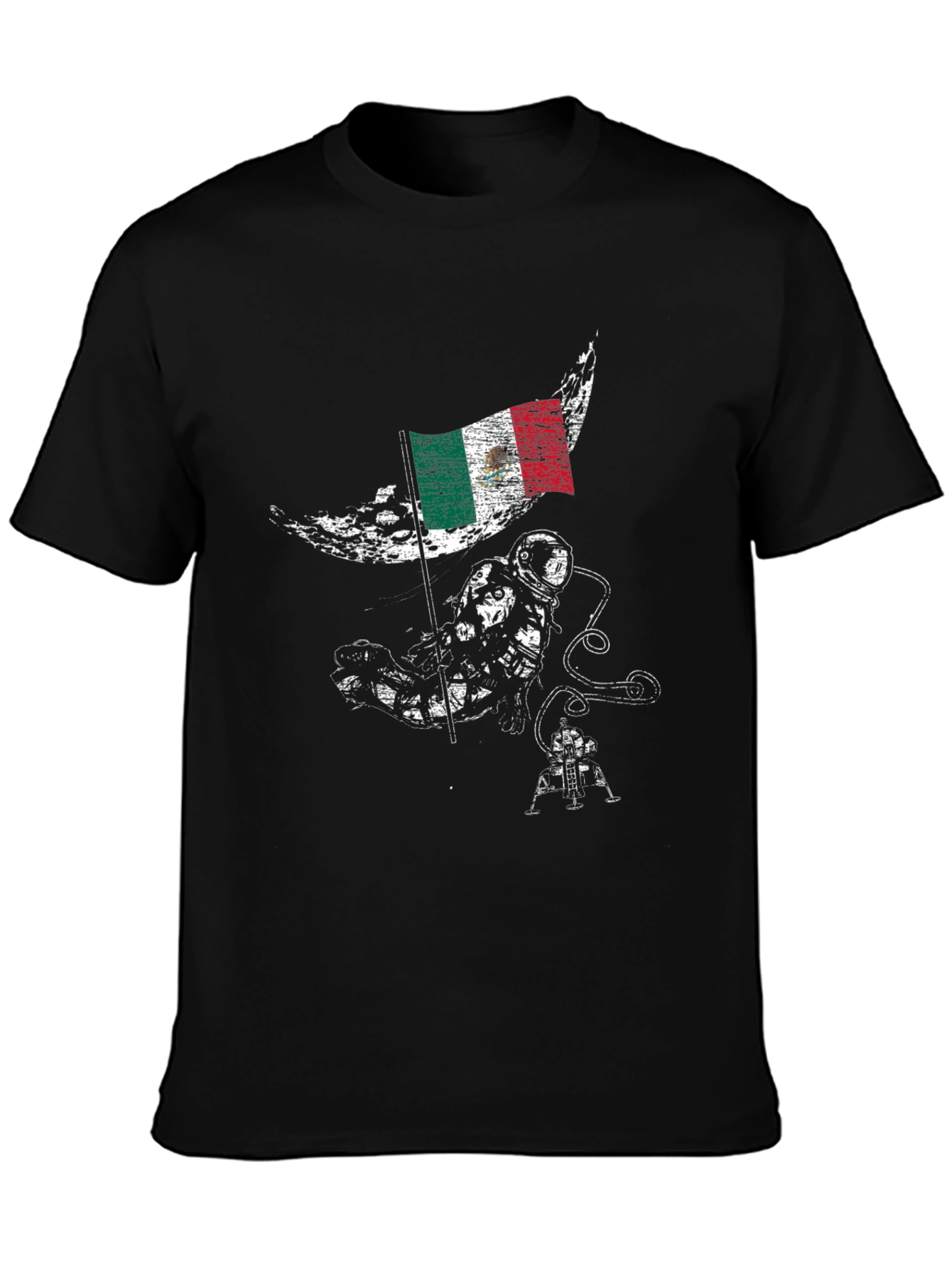 Mexican Astronaut Moon Landing T-Shirt
