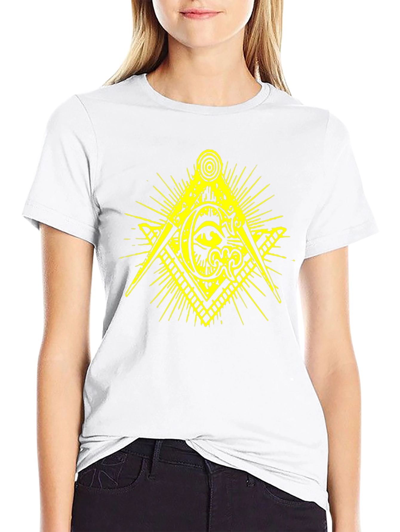 Masonic Eye Symbol Black T-Shirt