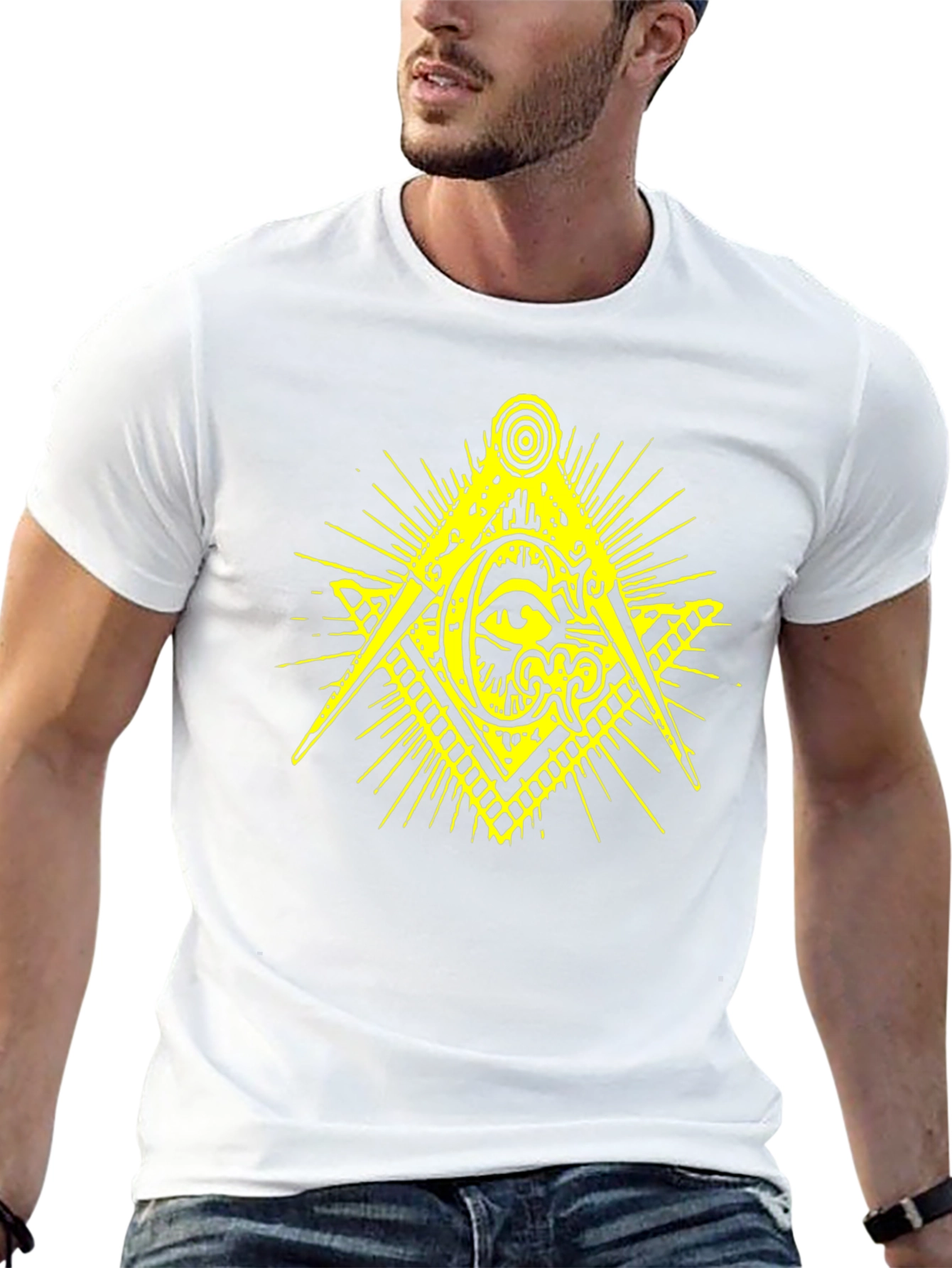 Masonic Eye Symbol Black T-Shirt