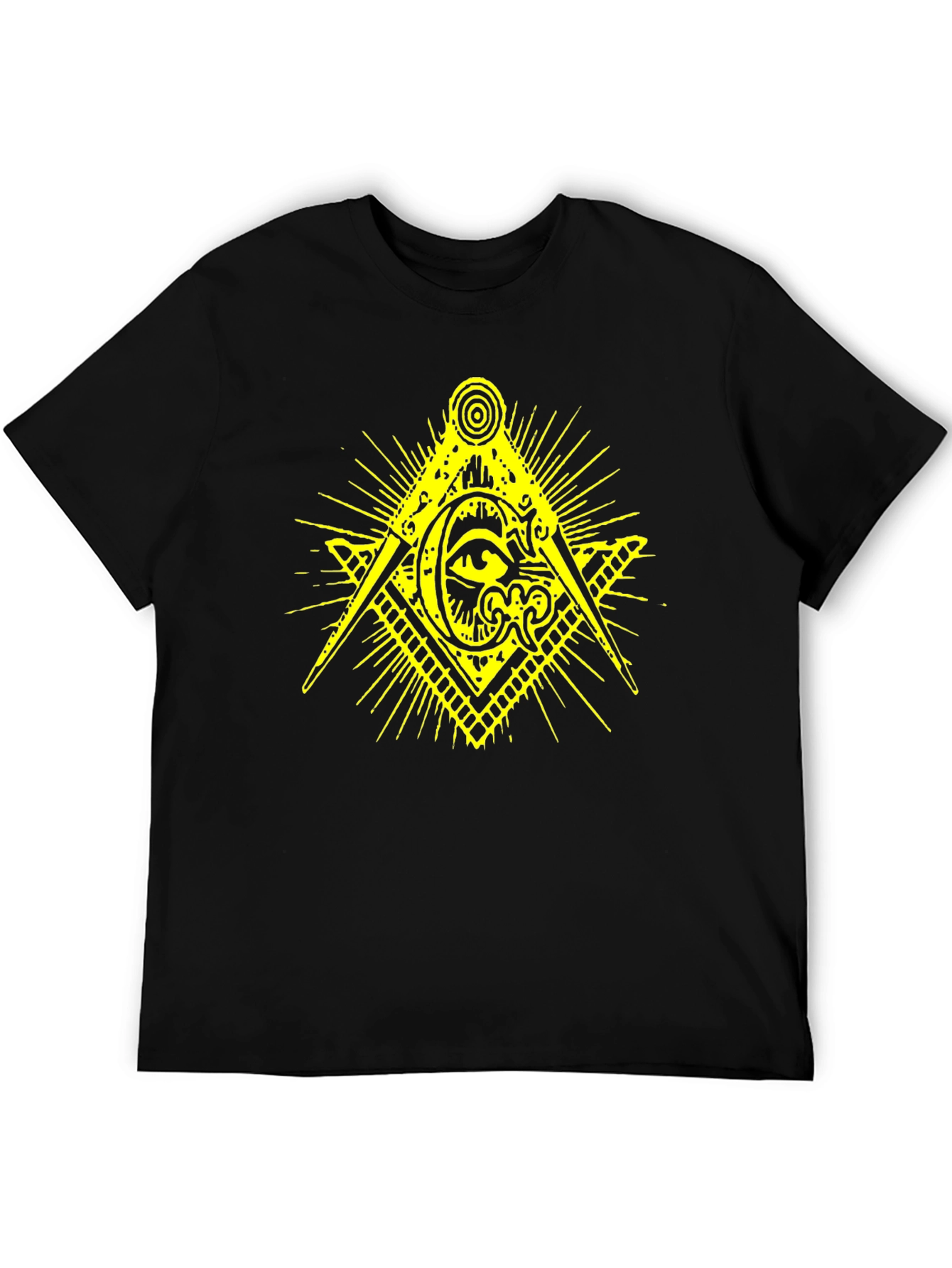 Masonic Eye Symbol Black T-Shirt