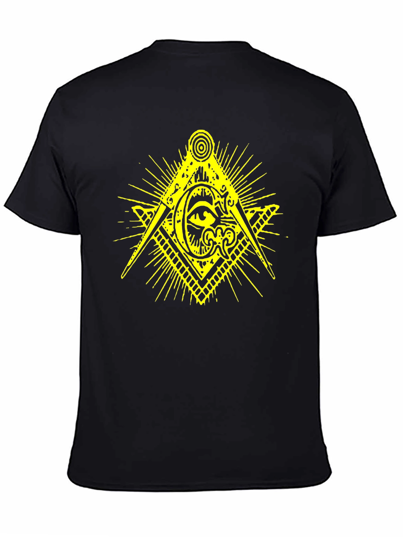 Masonic Eye Symbol Black T-Shirt