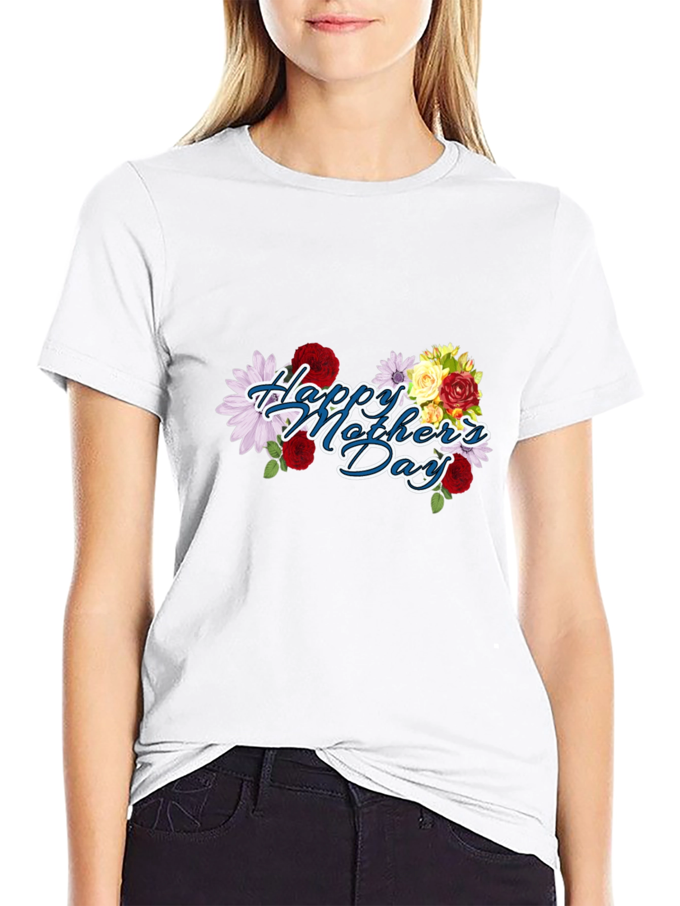 Happy Mothers Day Floral T-Shirt