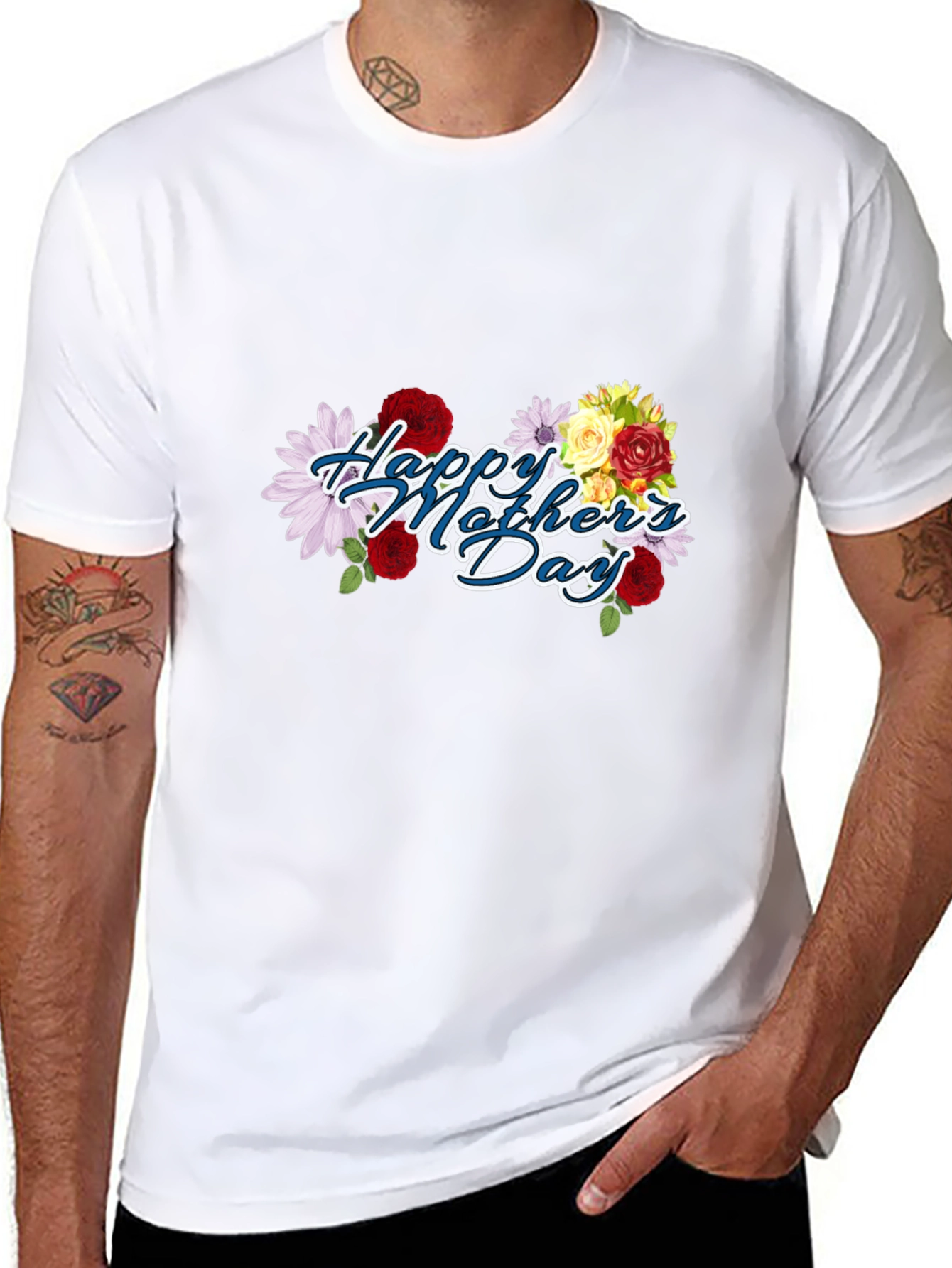 Happy Mothers Day Floral T-Shirt