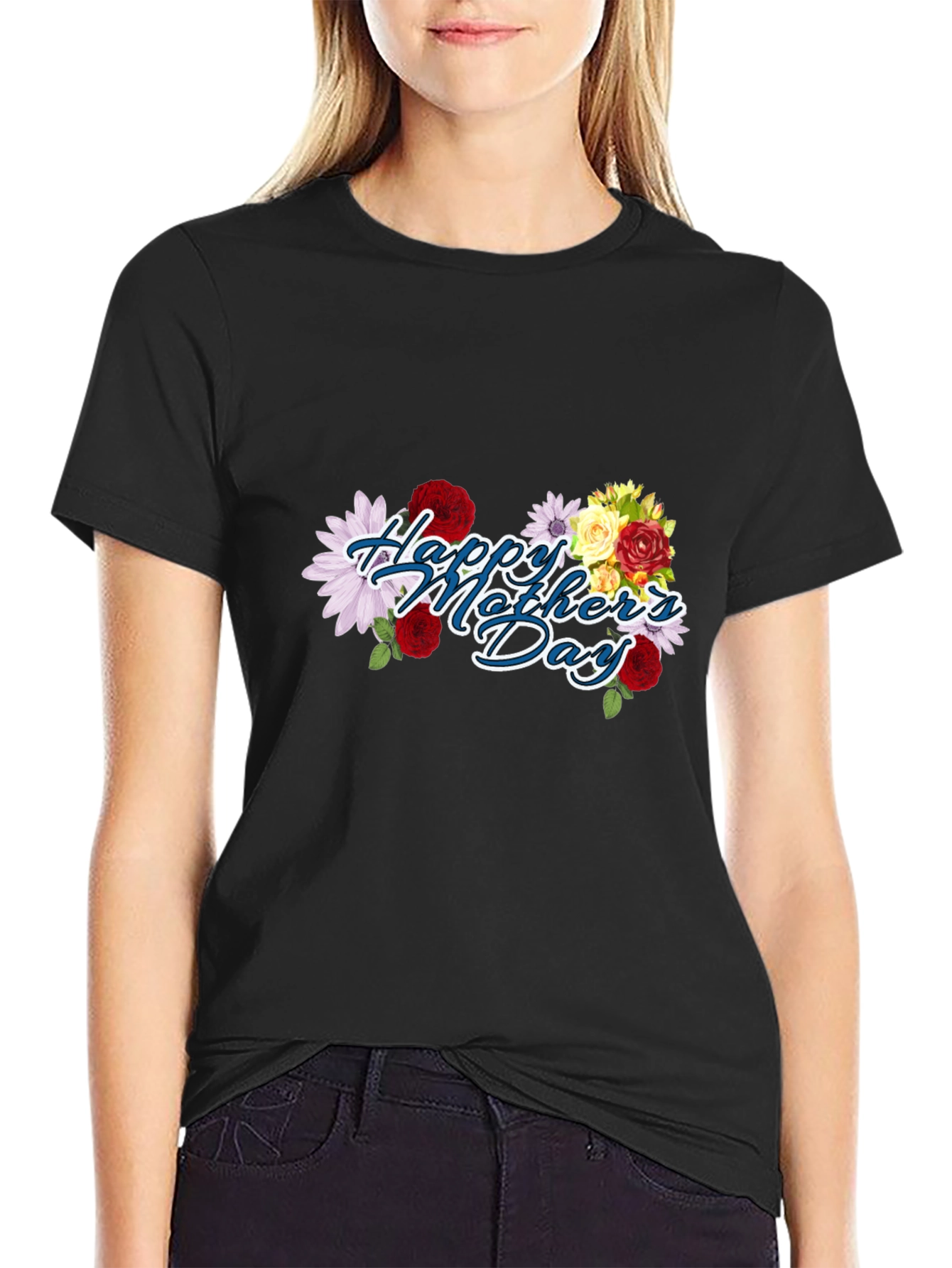 Happy Mothers Day Floral T-Shirt