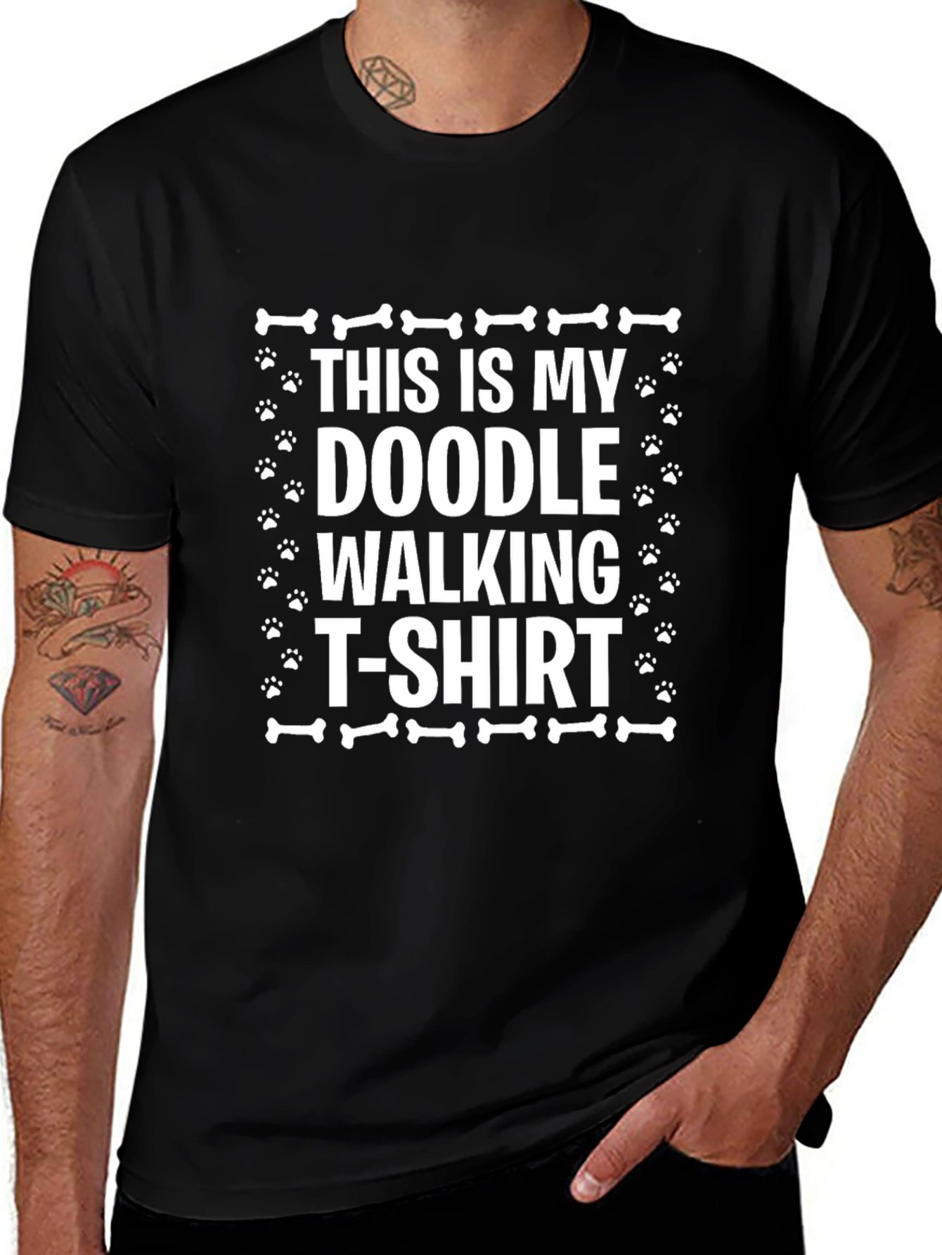 Doodle Walking T-Shirt - Dog Lover Apparel