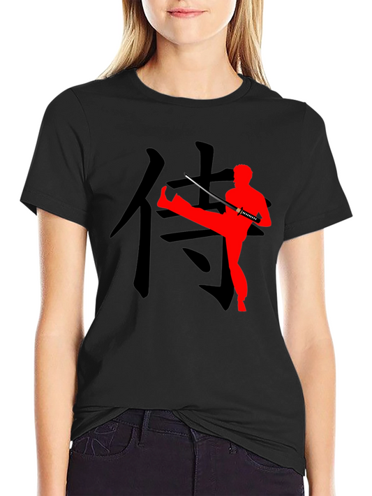 Samurai Kick T-Shirt - Martial Arts Inspired Design