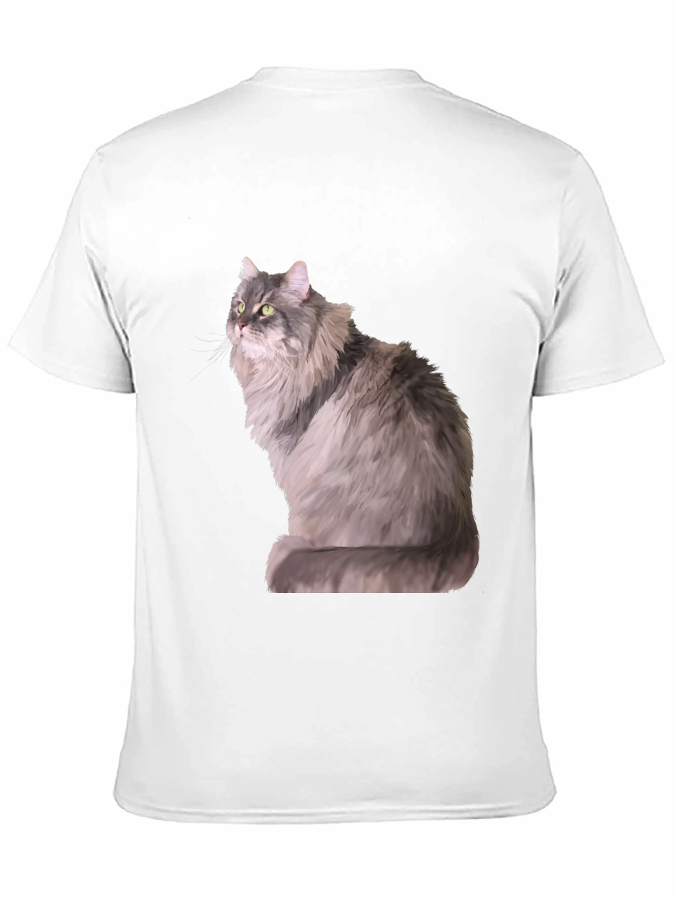 Cool Cat Graphic Tee - Trendy Mens Black T-Shirt