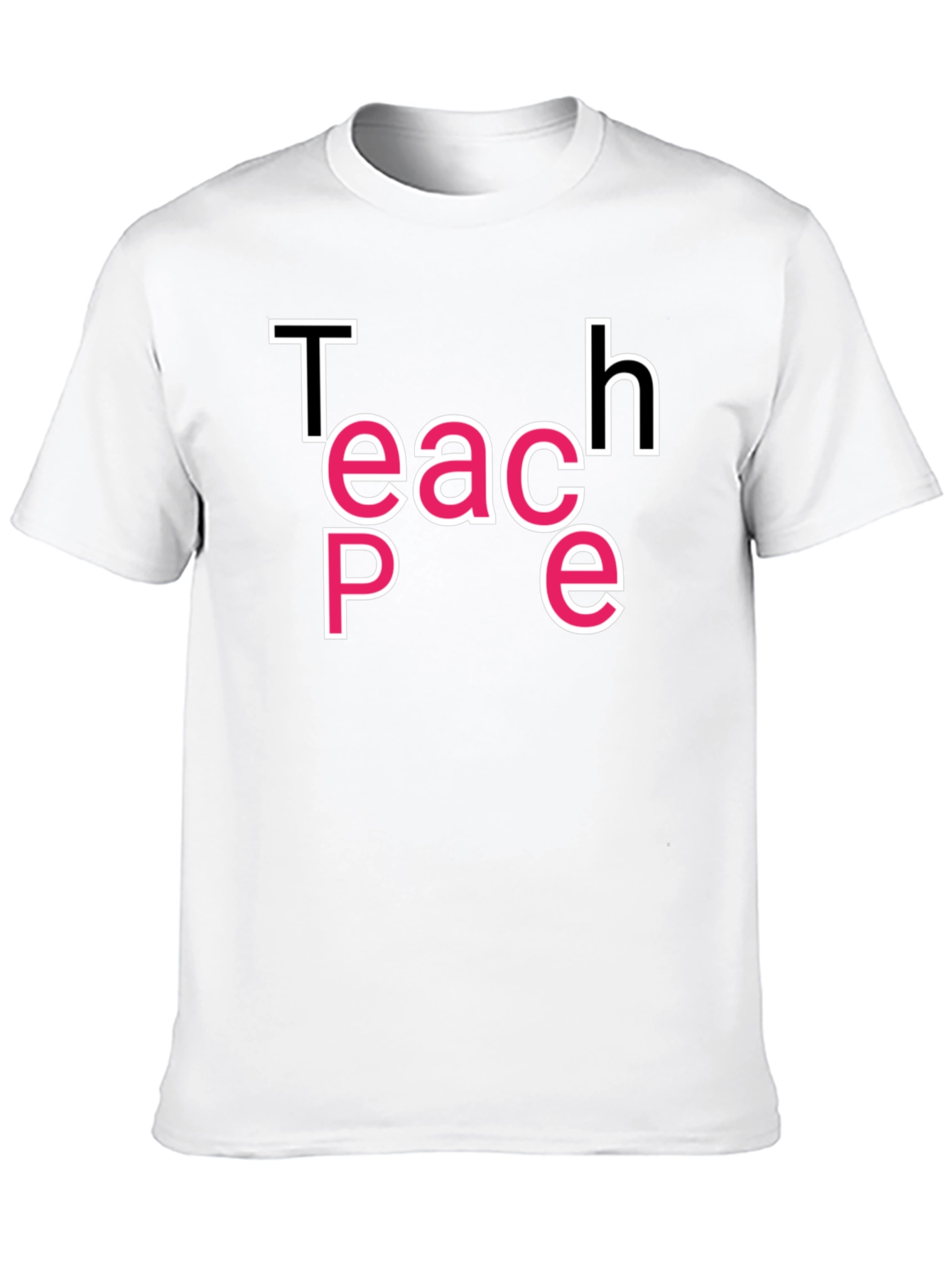 Teach Peace Graphic Tee - Black
