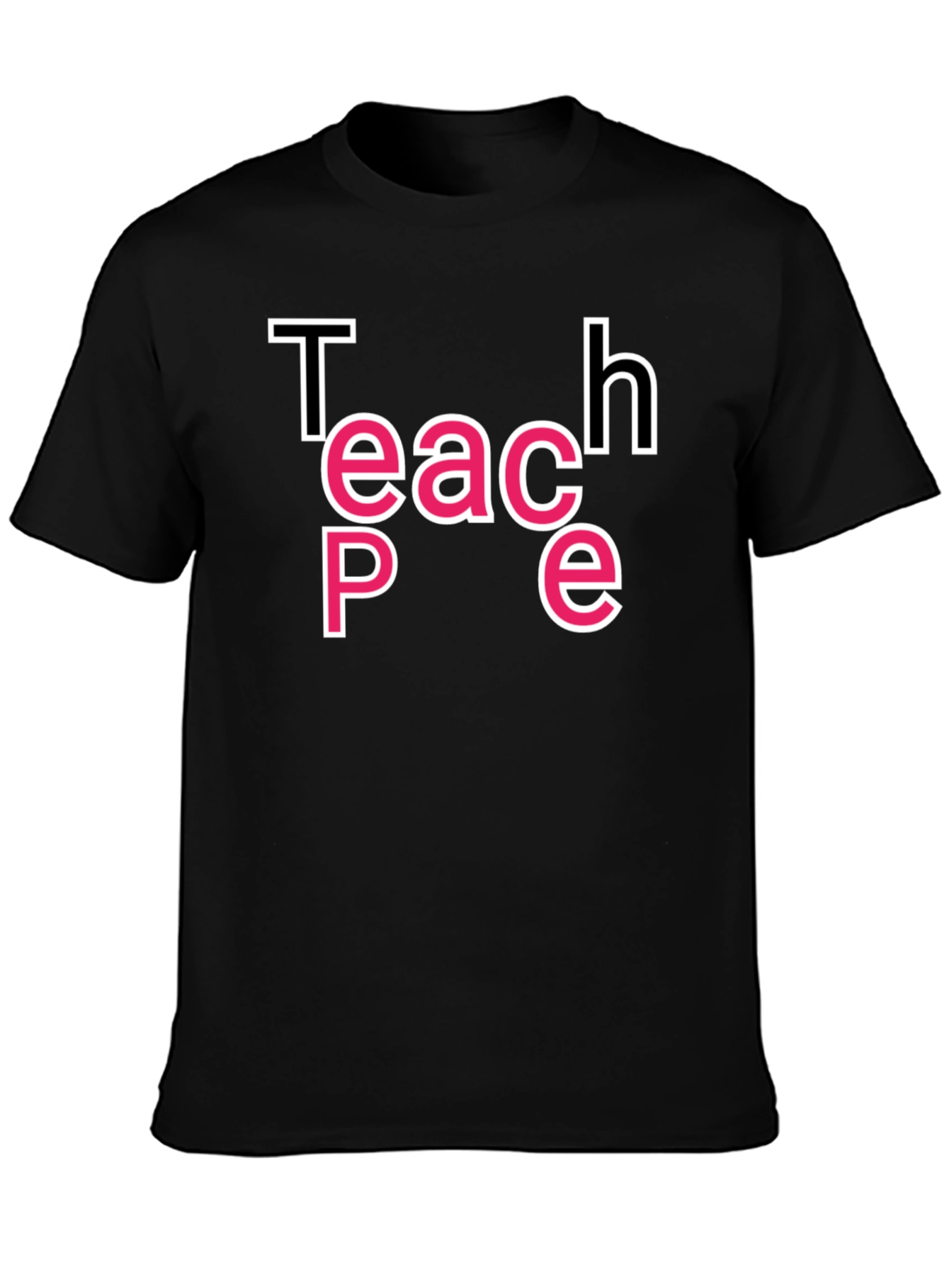 Teach Peace Graphic Tee - Black