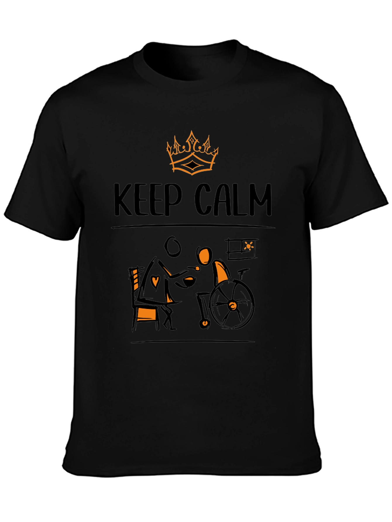 Keep Calm Wheelchair Support T-Shirt