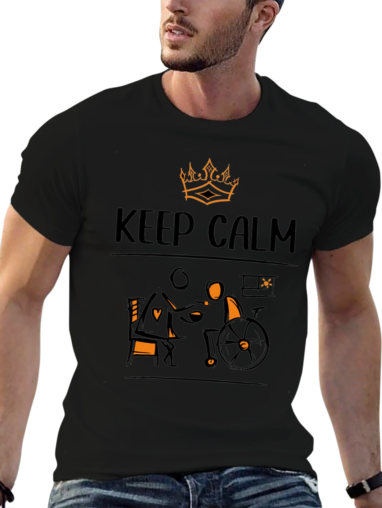 Keep Calm Wheelchair Support T-Shirt