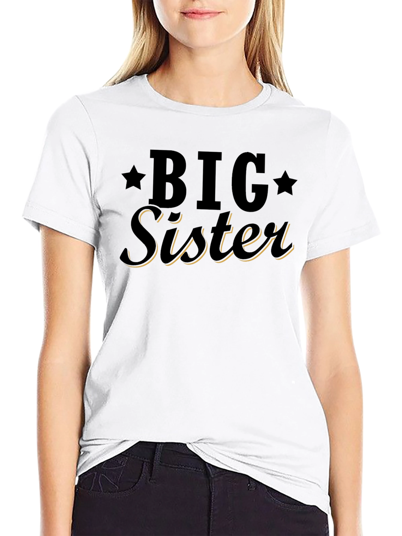 Big Sister Graphic Tee - Cute Pregnancy Announcement Shirt