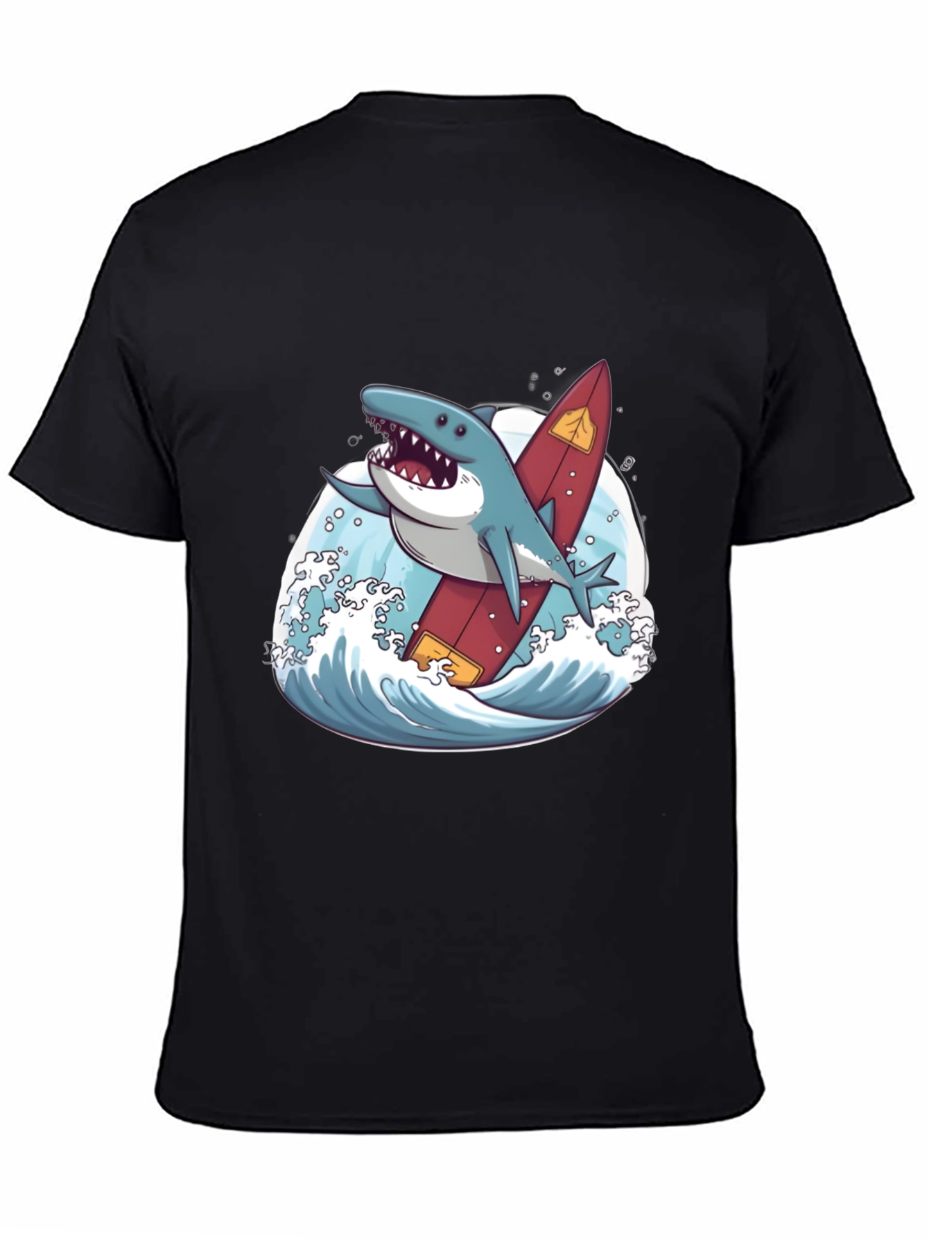 Shark Surfer T-Shirt - Fun Graphic Tee
