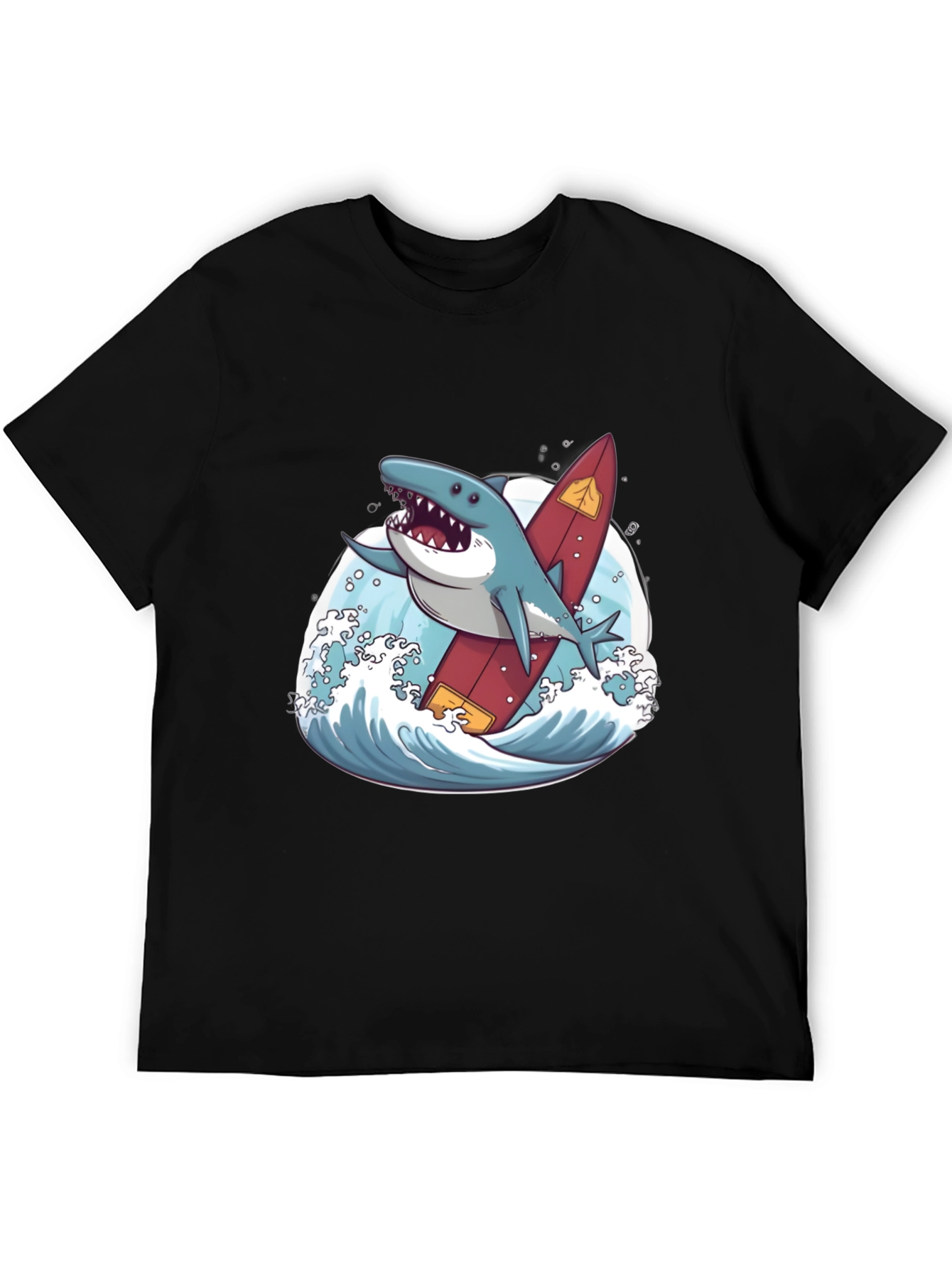 Shark Surfer T-Shirt - Fun Graphic Tee