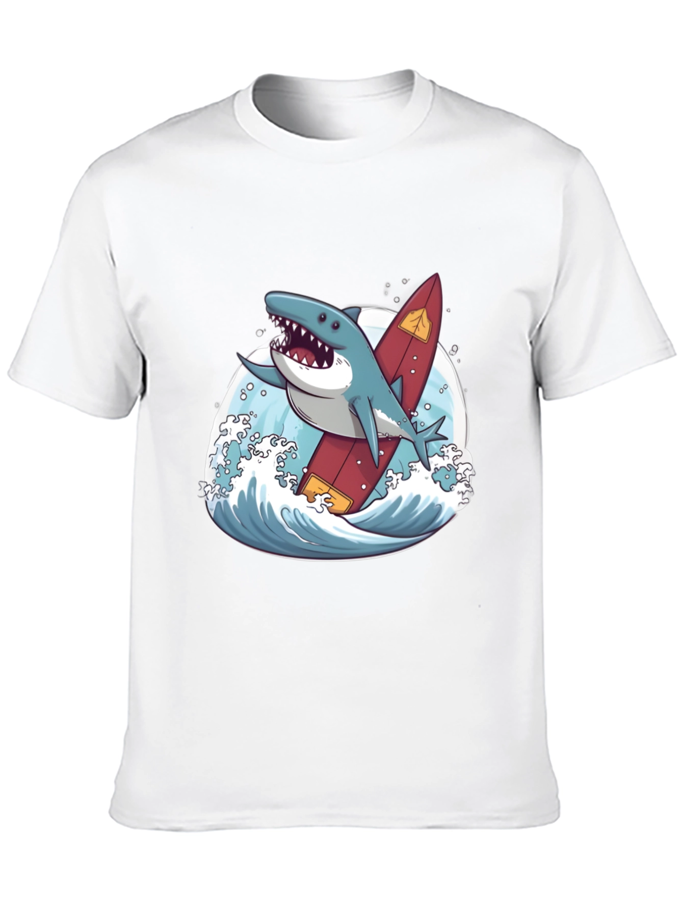 Shark Surfer T-Shirt - Fun Graphic Tee