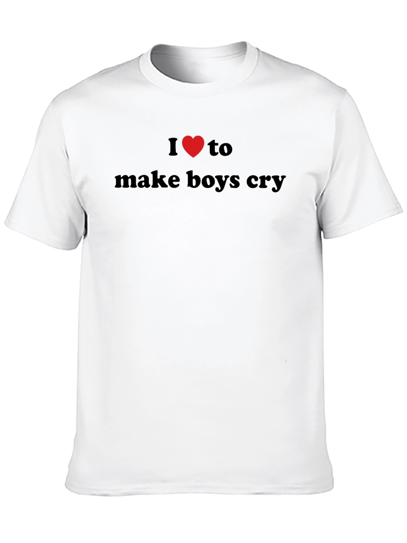 I Heart to Make Boys Cry Black T-Shirt