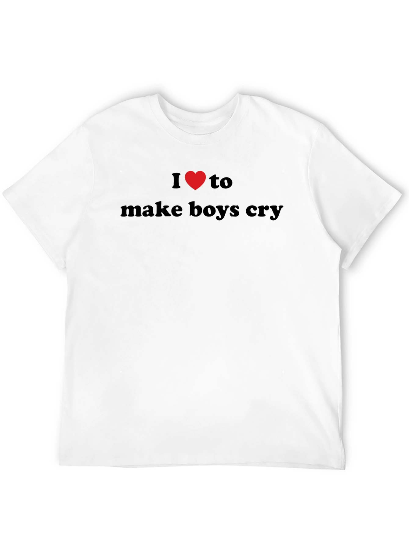 I Heart to Make Boys Cry Black T-Shirt