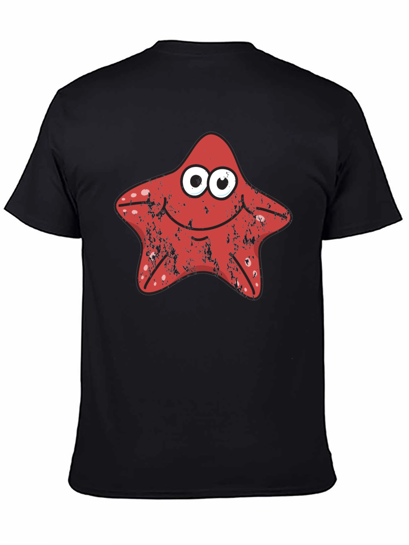 Starfish Graphic Tee - Novelty Cartoon T-Shirt