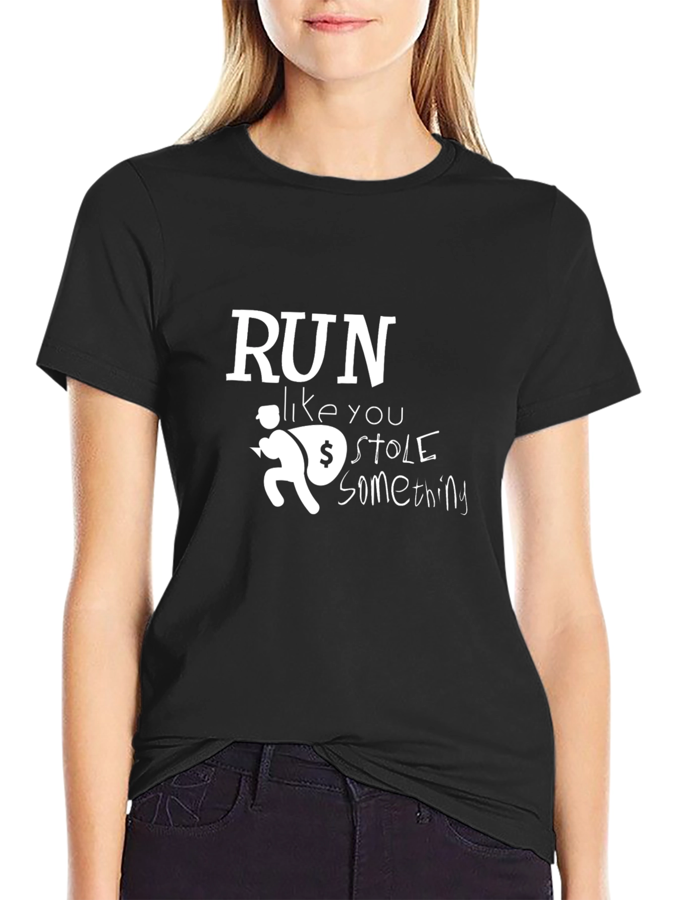 Run Like You Stole Something Graphic Tee