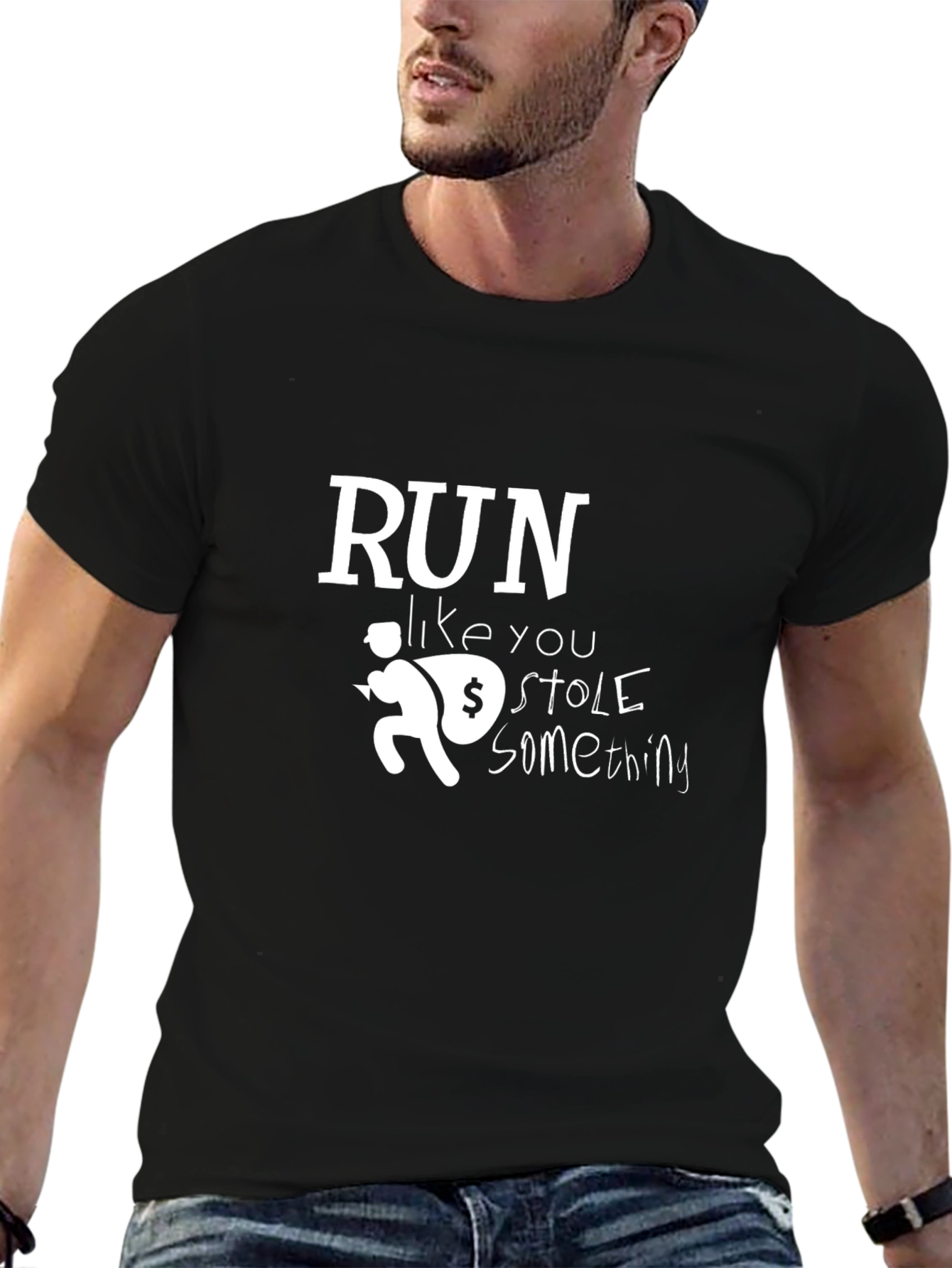 Run Like You Stole Something Graphic Tee
