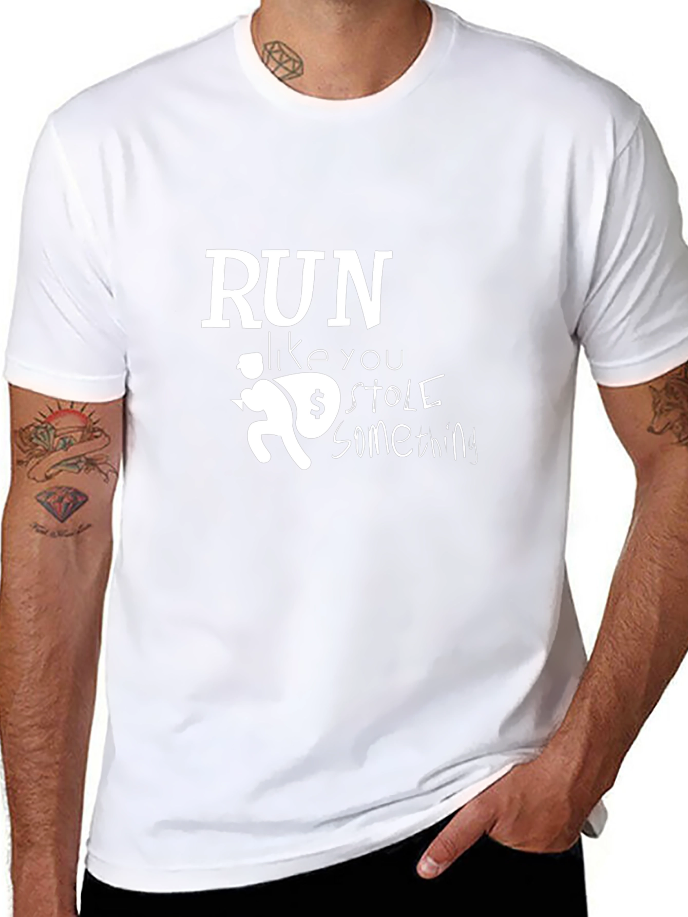 Run Like You Stole Something Graphic Tee