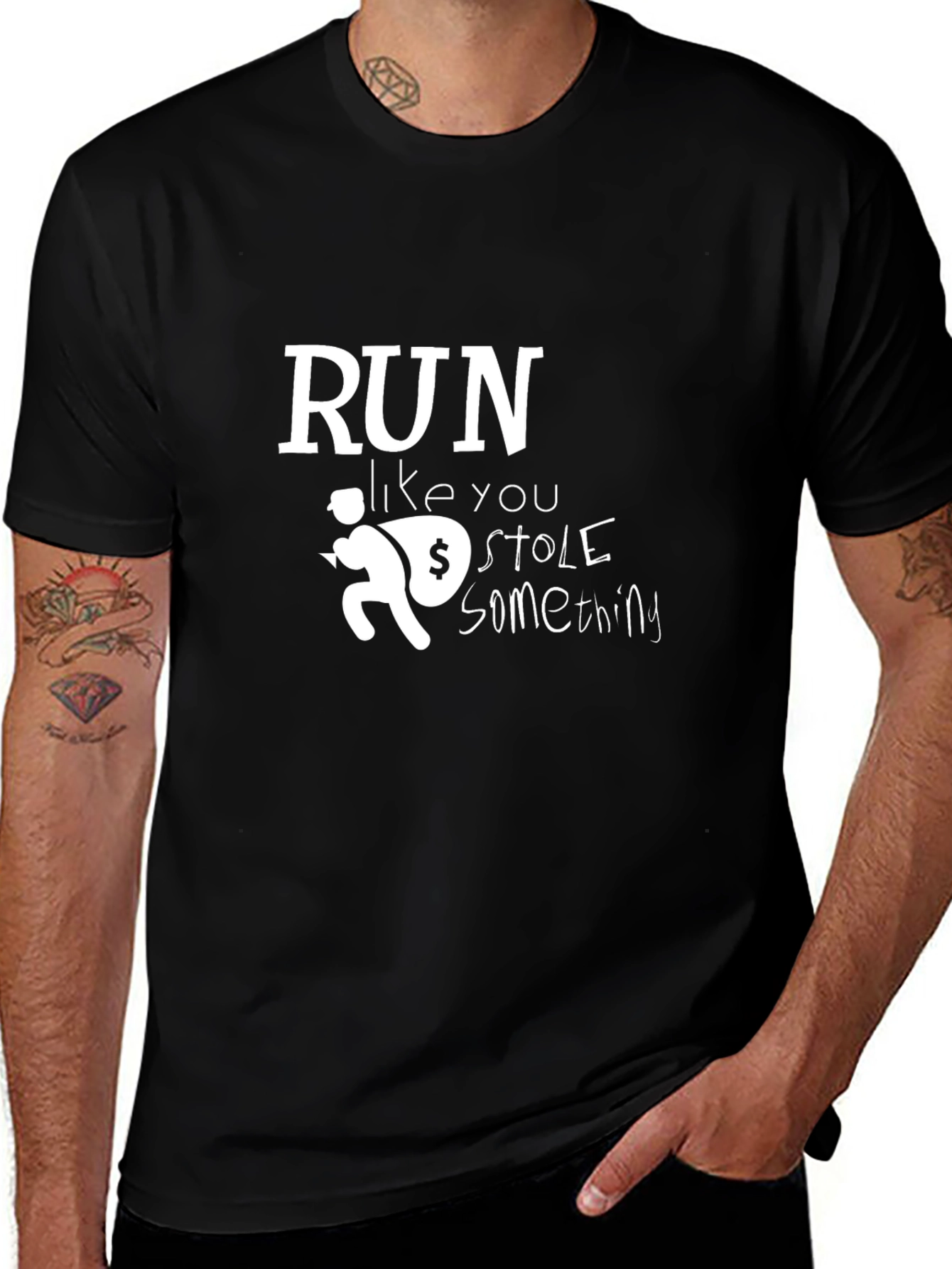 Run Like You Stole Something Graphic Tee