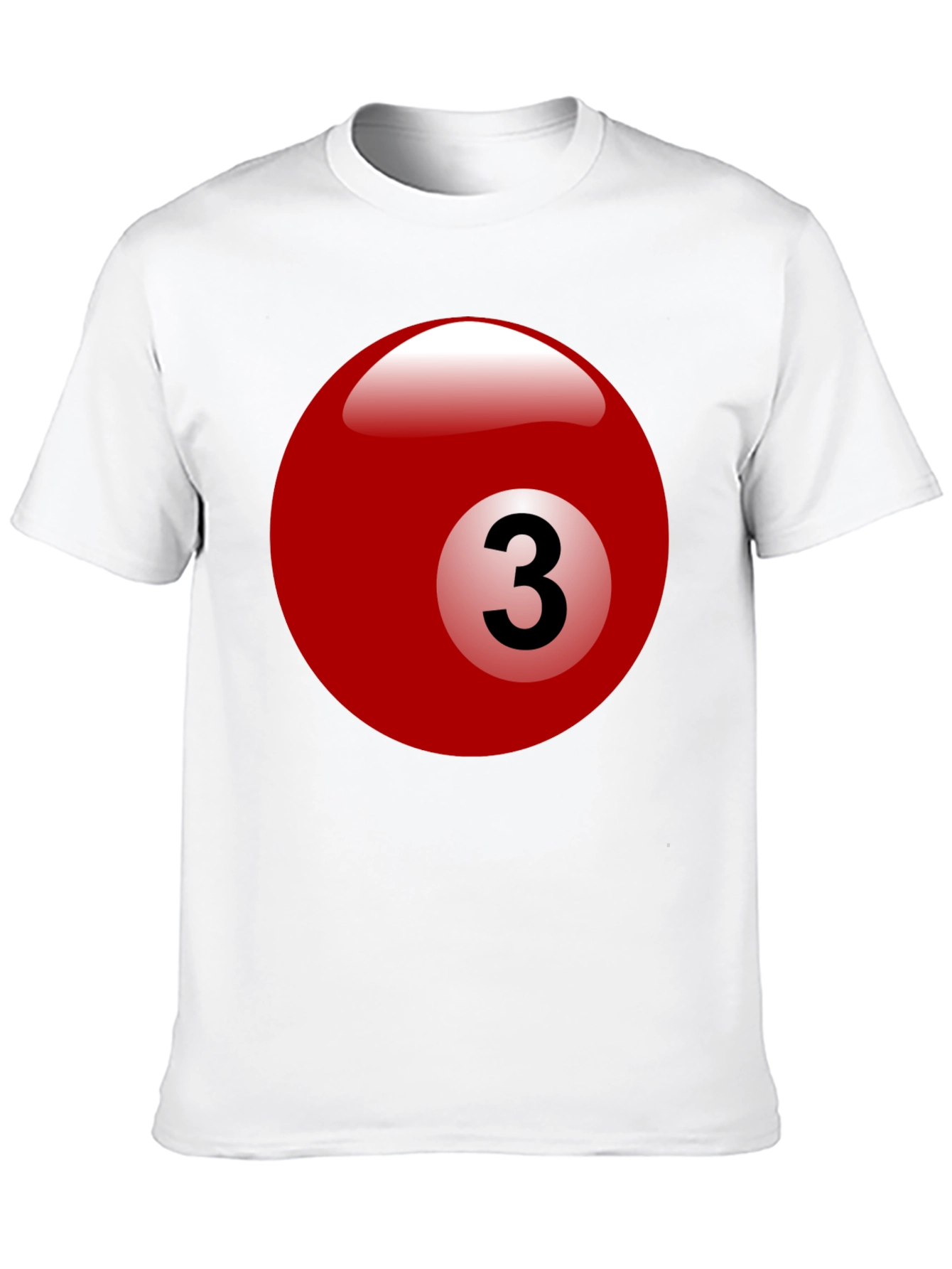 Billiard Ball #3 Graphic T-Shirt - Cool Casual Tee