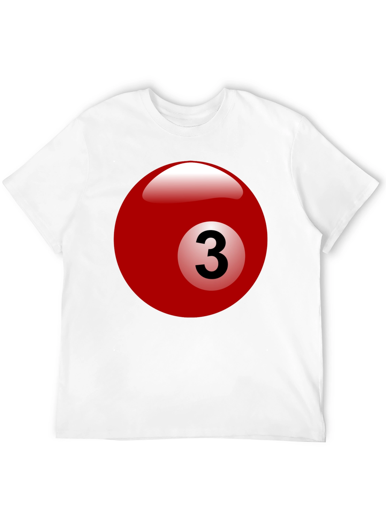 Billiard Ball #3 Graphic T-Shirt - Cool Casual Tee