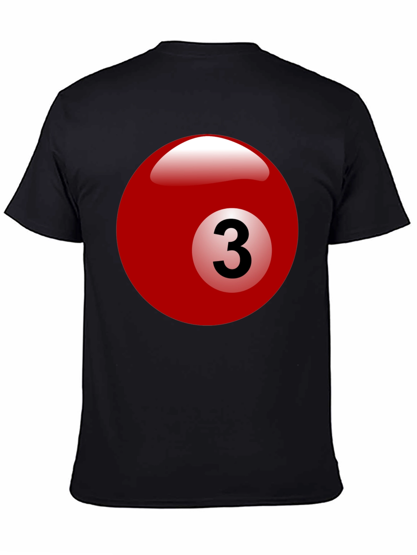 Billiard Ball #3 Graphic T-Shirt - Cool Casual Tee