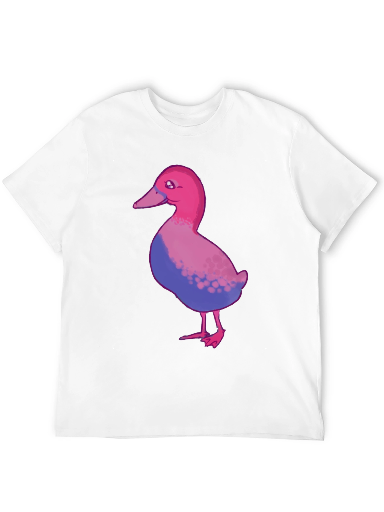 Bisexual Pride Duck T-Shirt - Black Cotton Blend