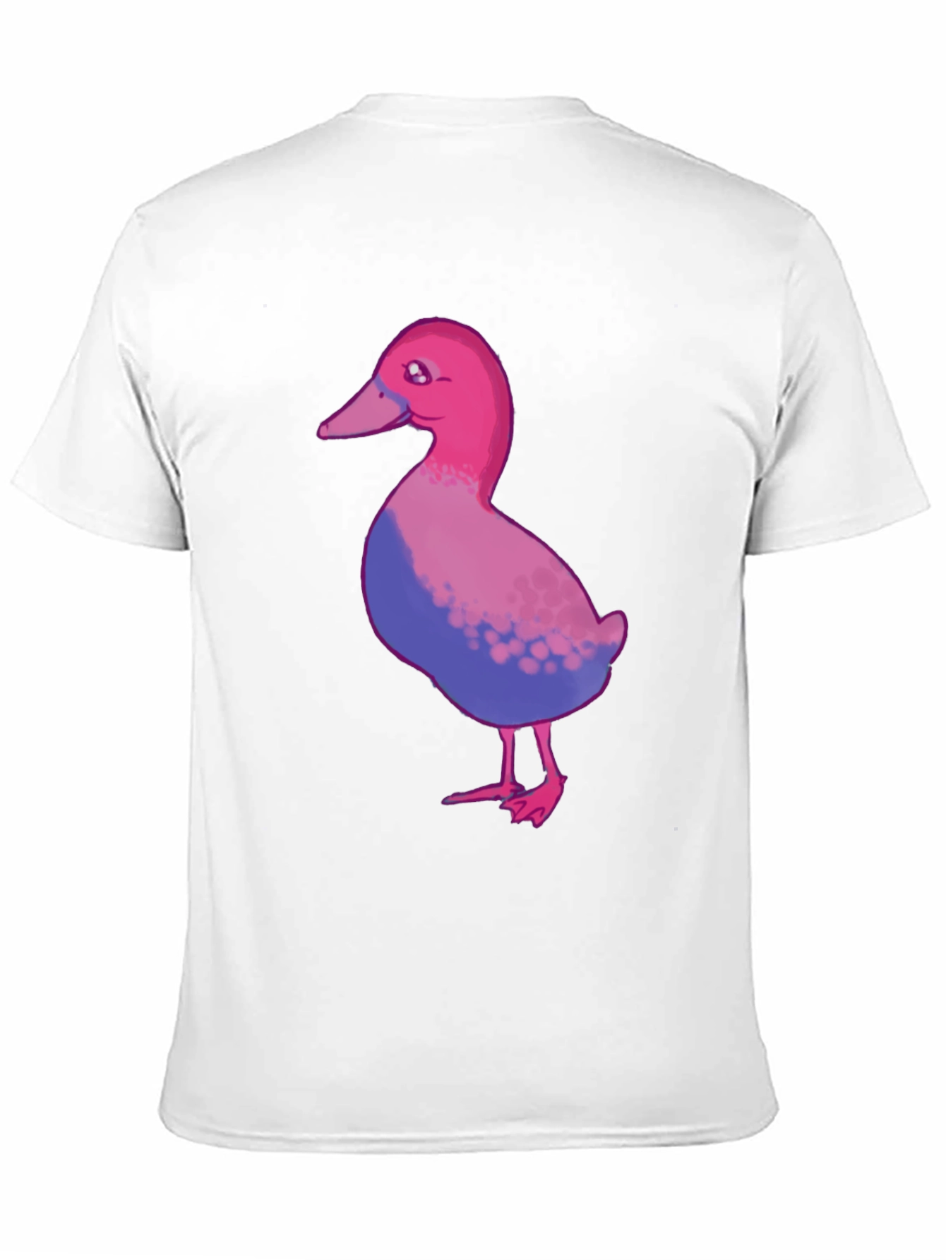 Bisexual Pride Duck T-Shirt - Black Cotton Blend