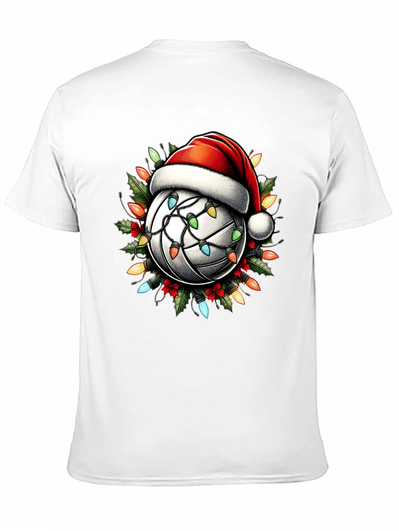 Christmas Volleyball T-Shirt - Holiday Lights