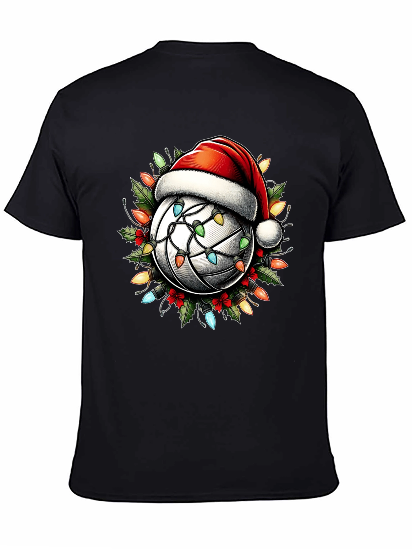 Christmas Volleyball T-Shirt - Holiday Lights