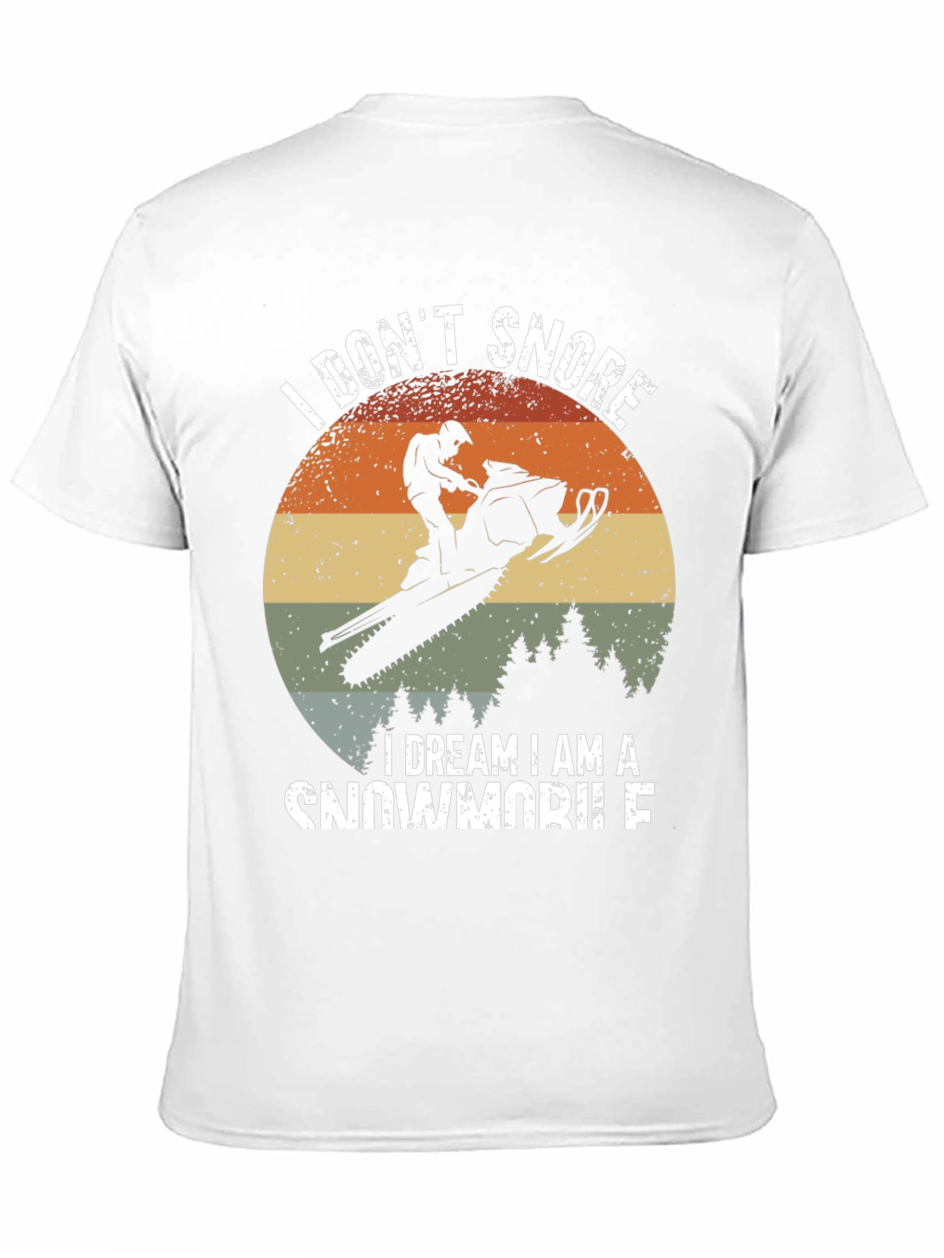 I Dont Snore Snowmobile Graphic Tee