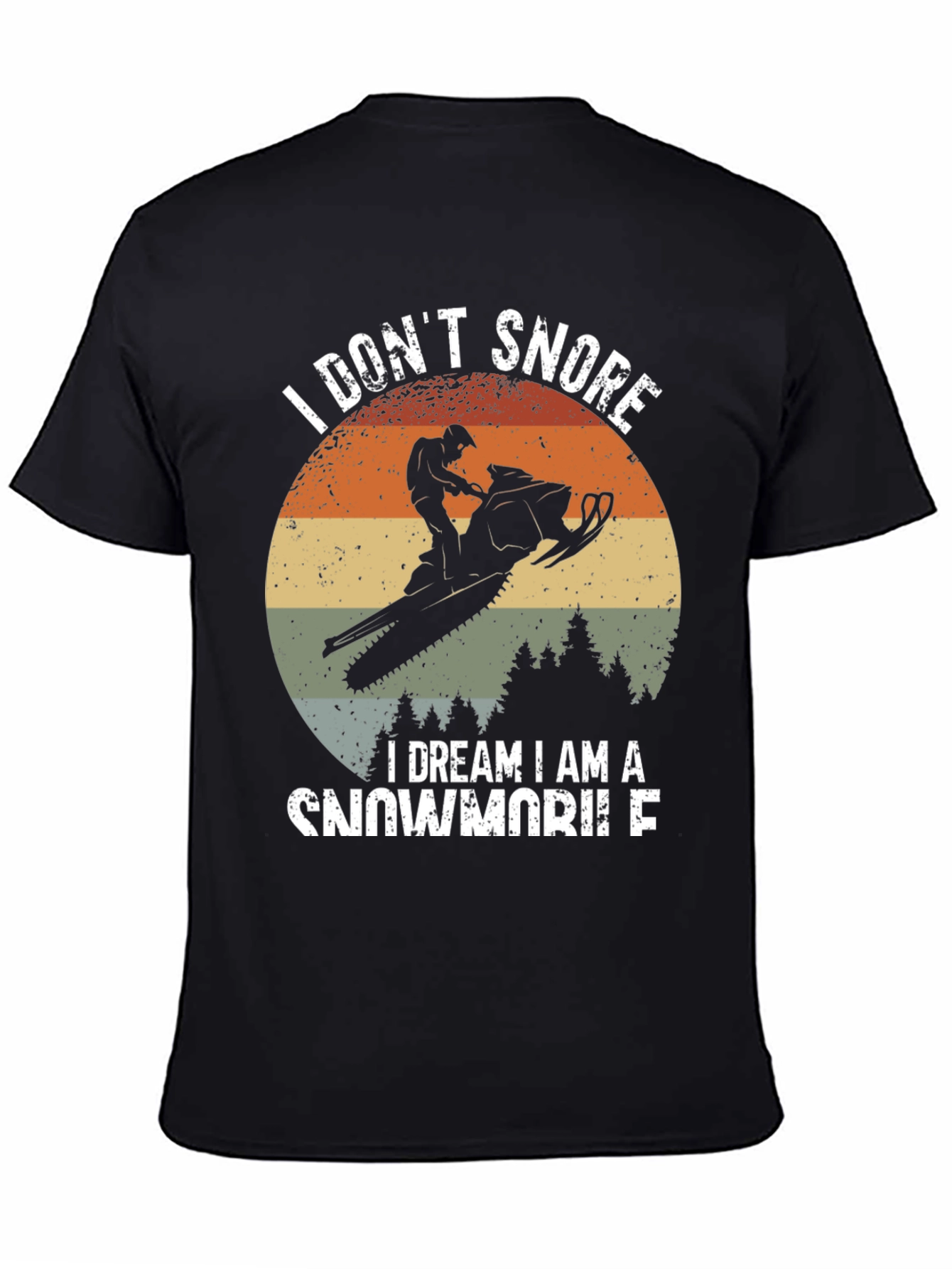 I Dont Snore Snowmobile Graphic Tee