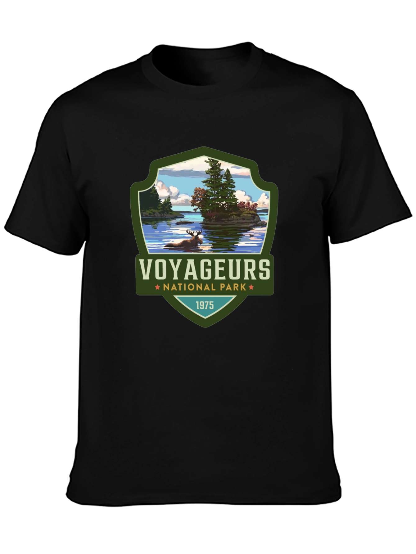 Voyageurs National Park Black T-Shirt