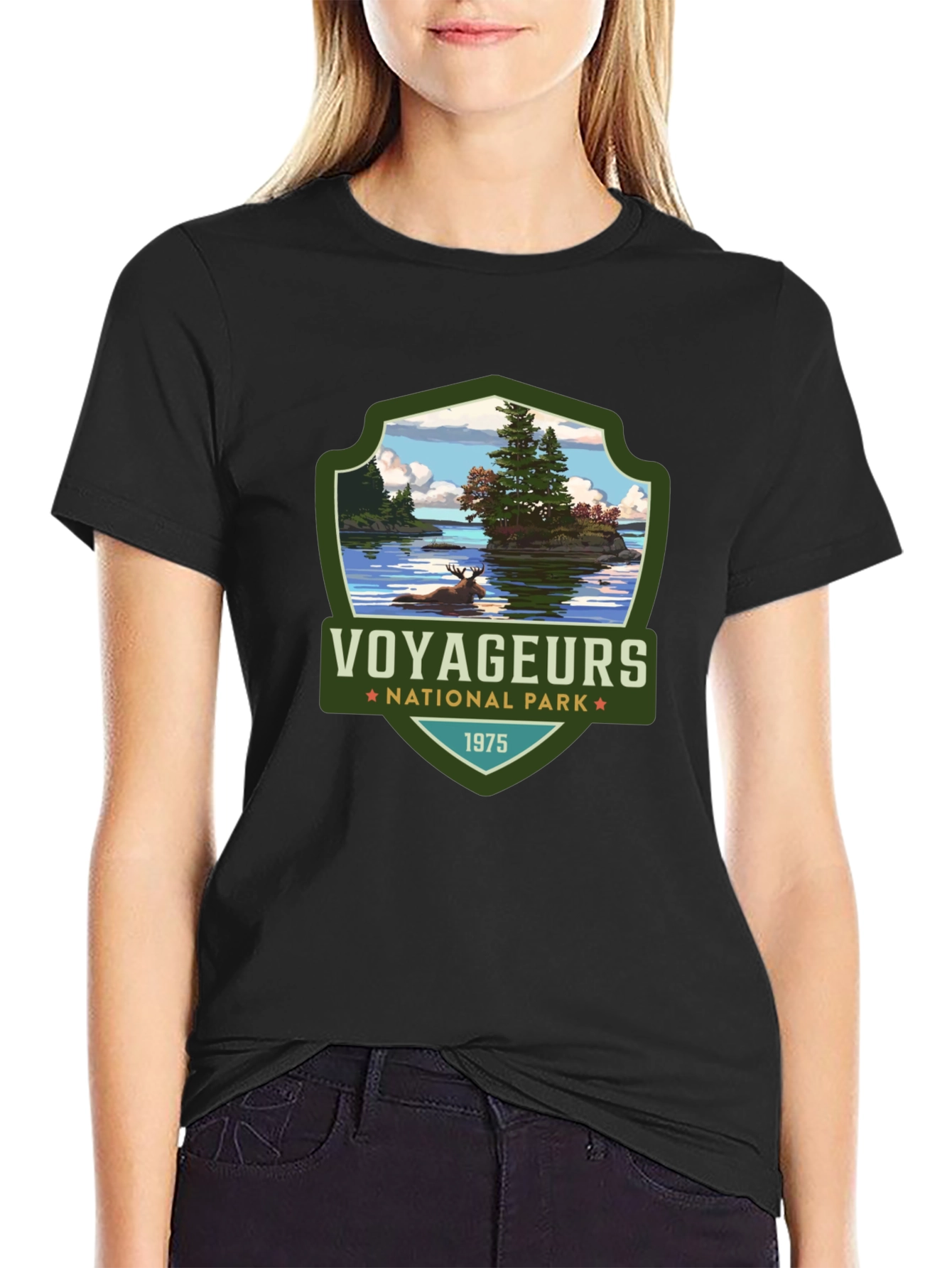 Voyageurs National Park Black T-Shirt