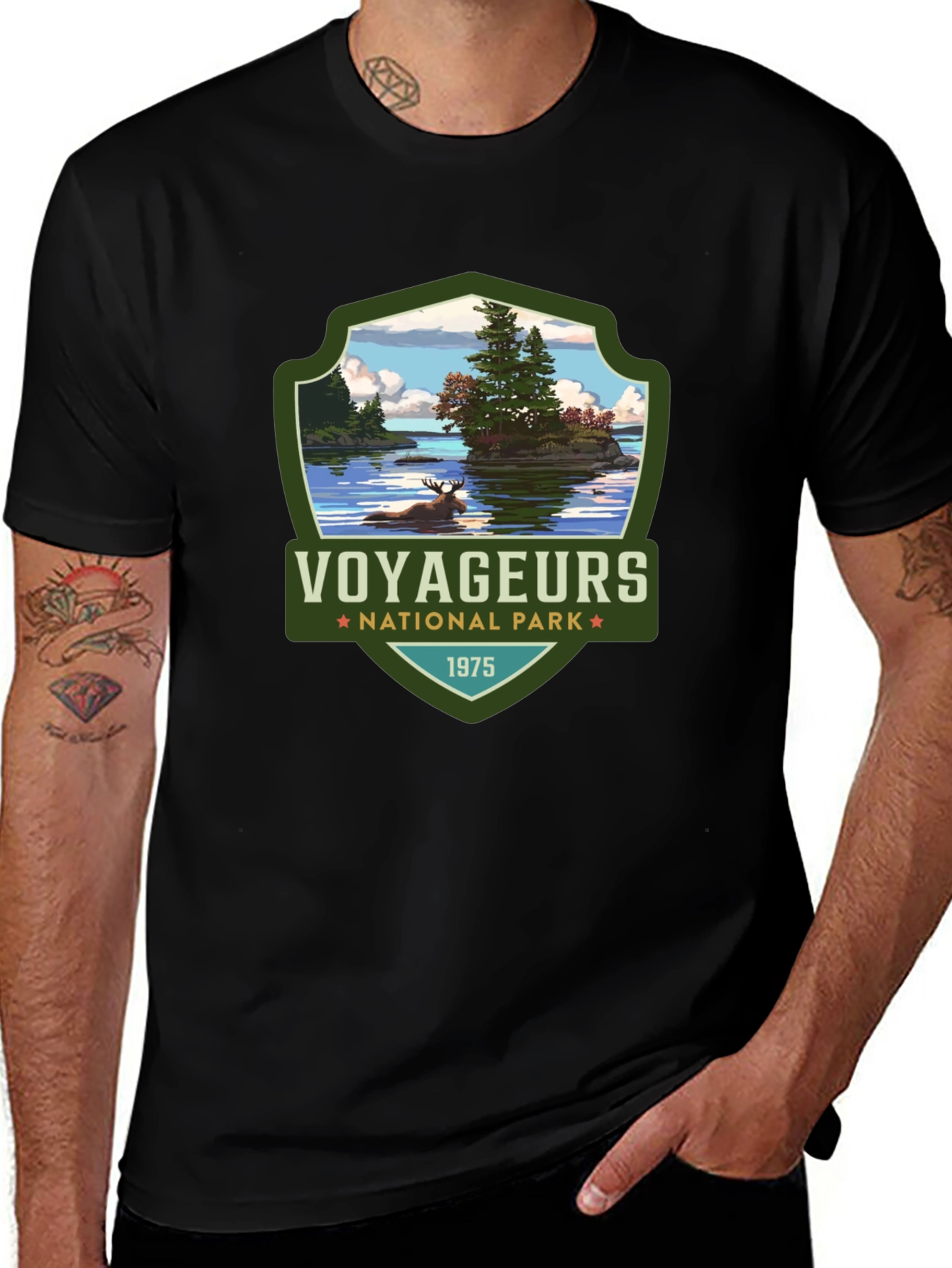 Voyageurs National Park Black T-Shirt
