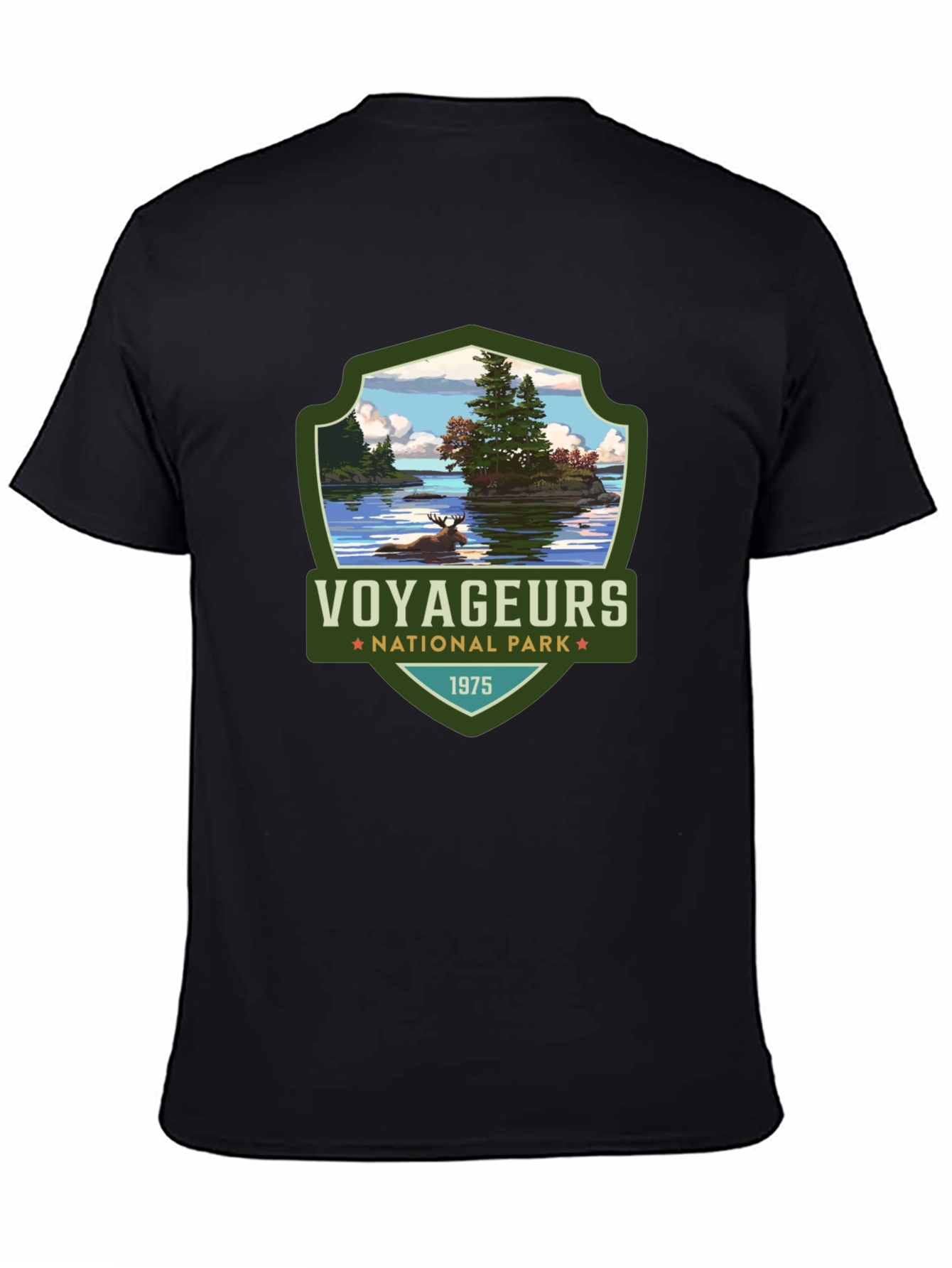 Voyageurs National Park Black T-Shirt